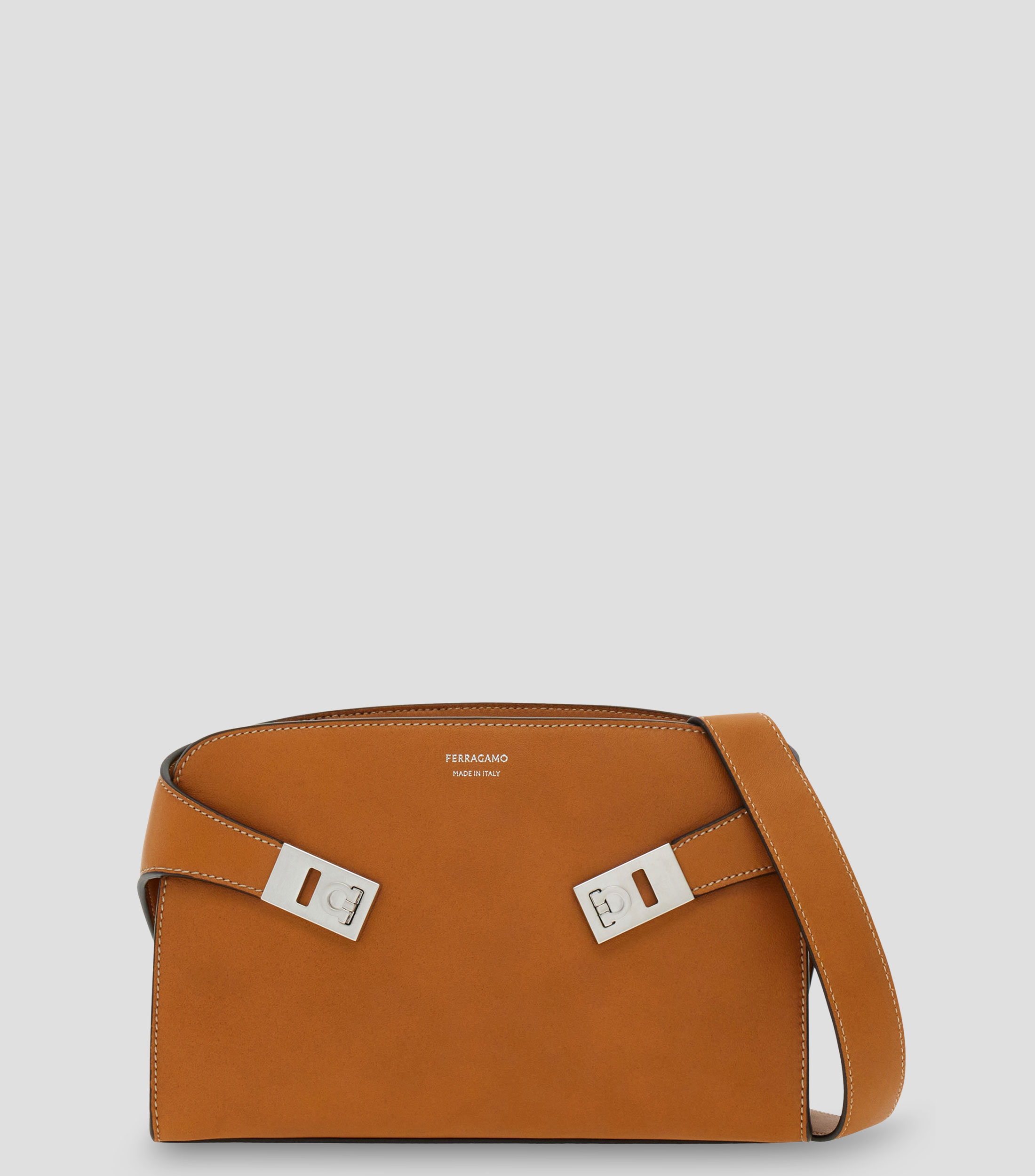 Bolso shoulder en napa liso Hombre