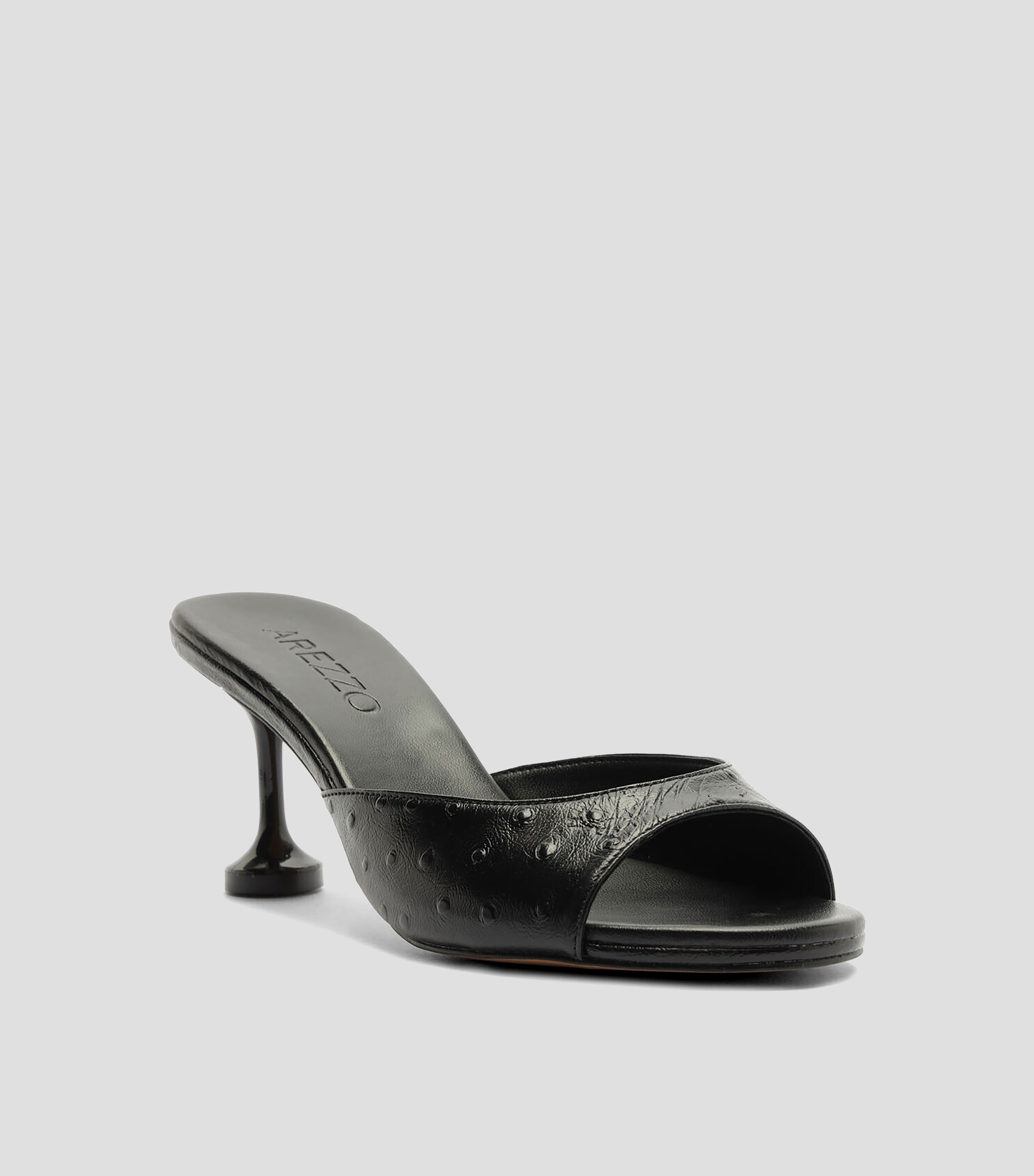 Sandalias con tacón bajo redondo Mujer
