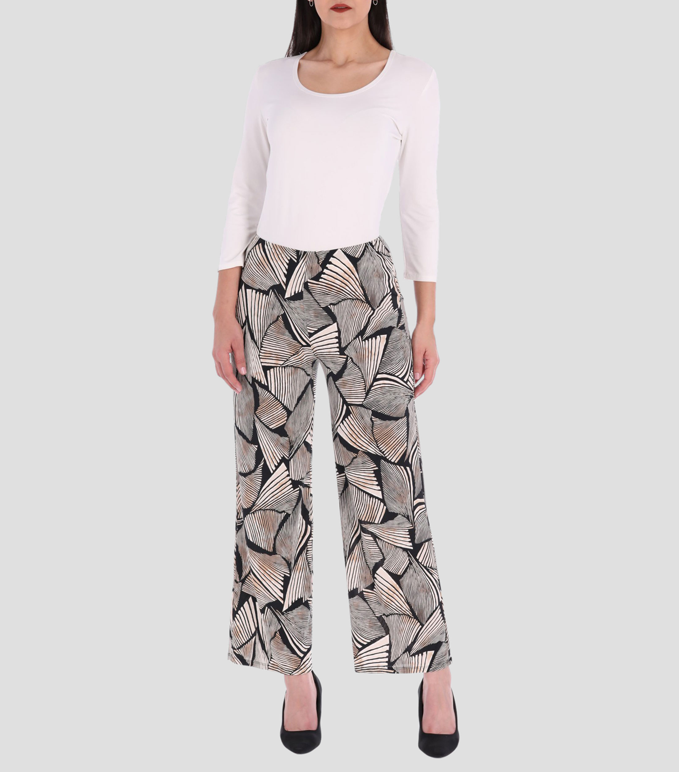 Pantalón casual estampado Mujer
