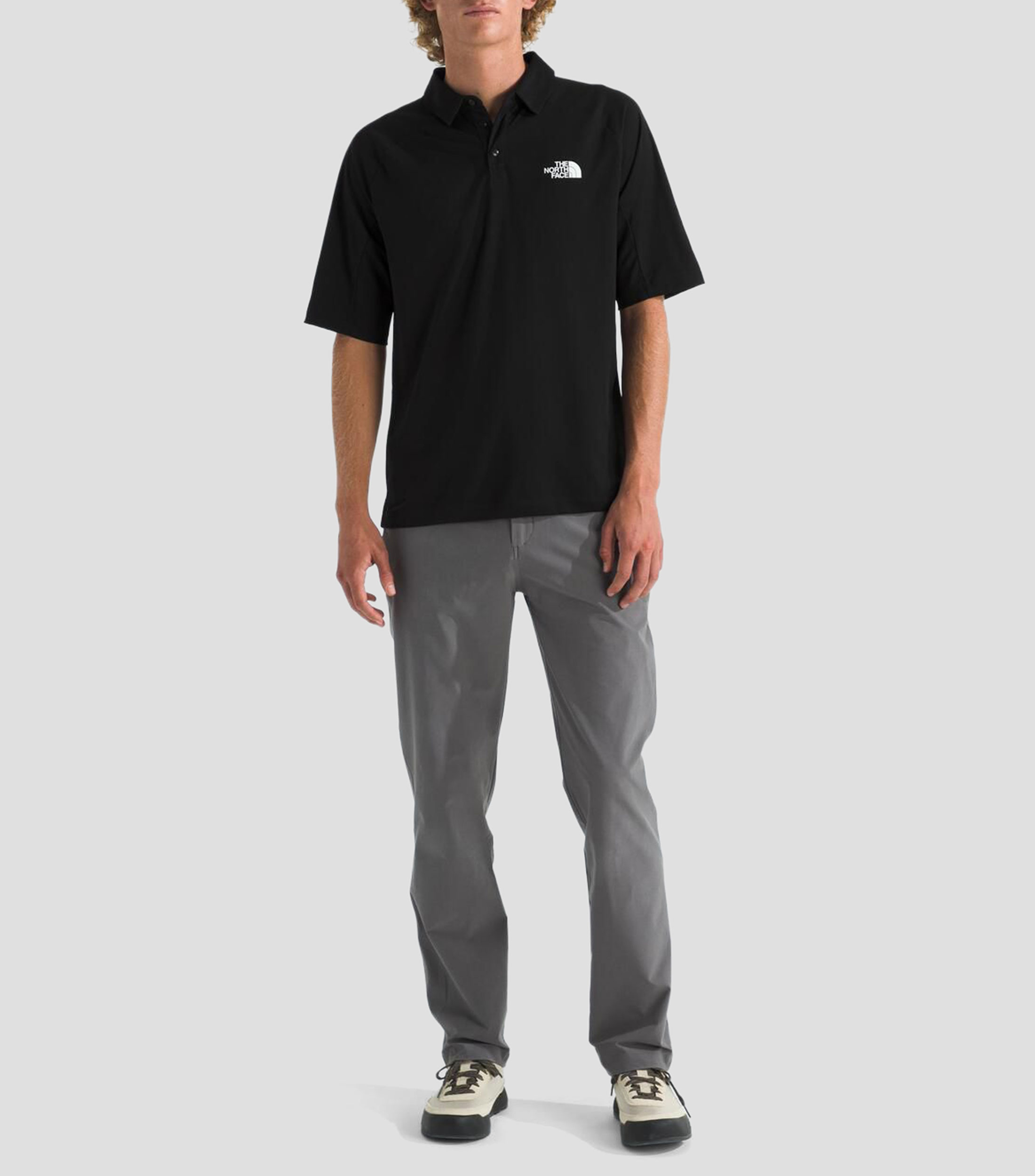 Playera Lightrange cuello tipo polo manga corta lisa Hombre