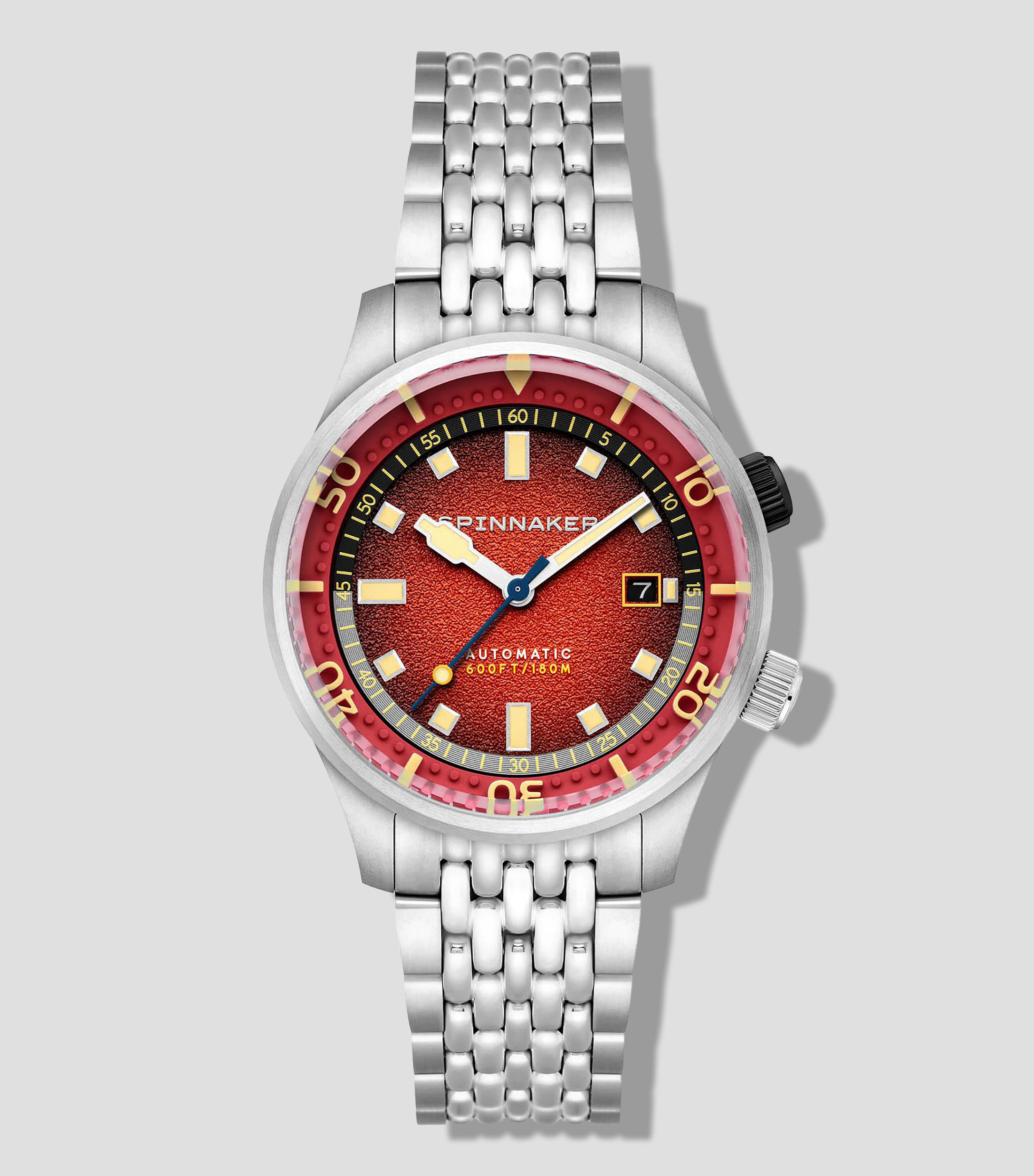 Reloj para Hombre Bradner Automatic Red Reef Casual Rojo, Plateado