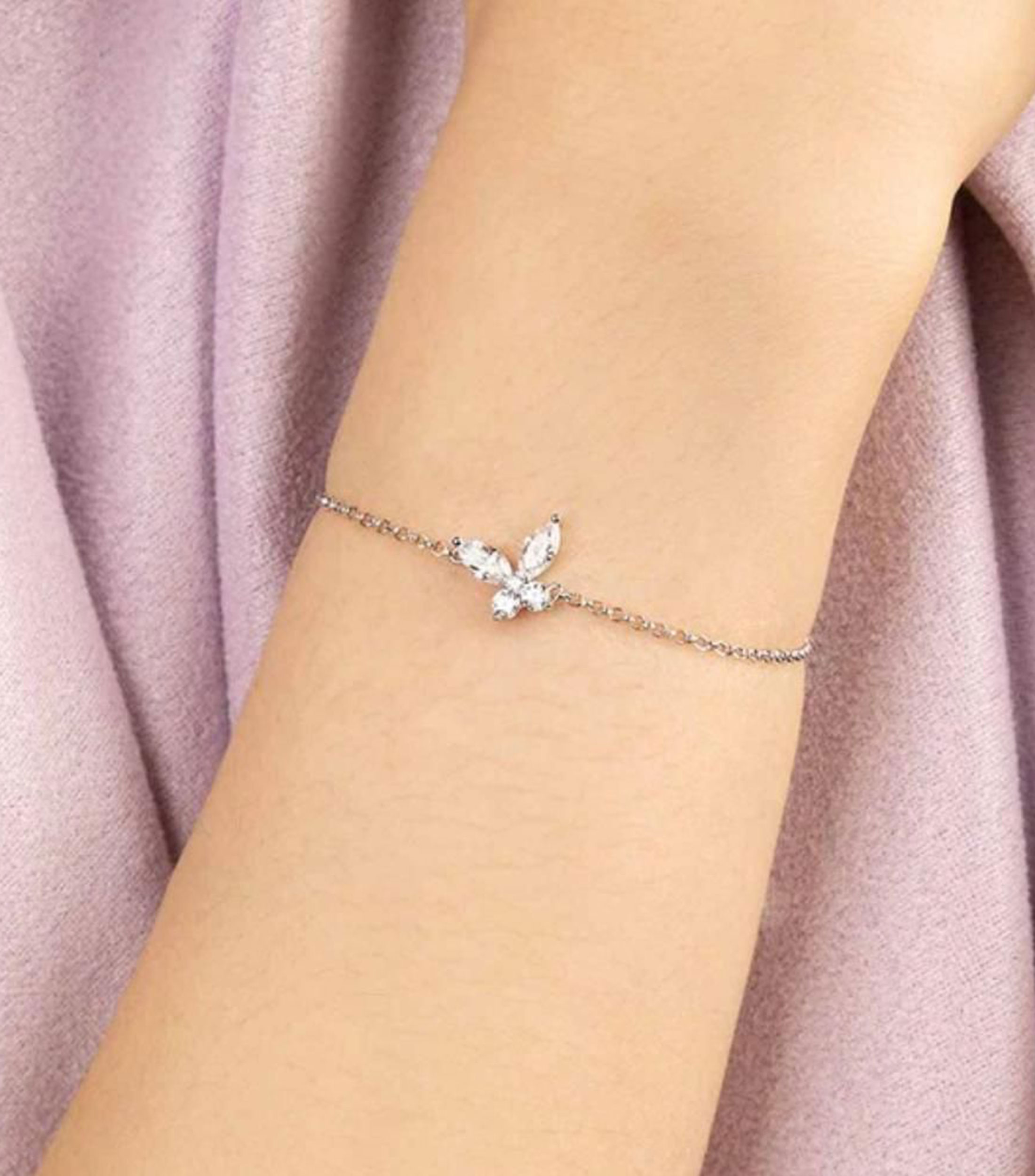 Pulsera Mariposa con circonita Mujer