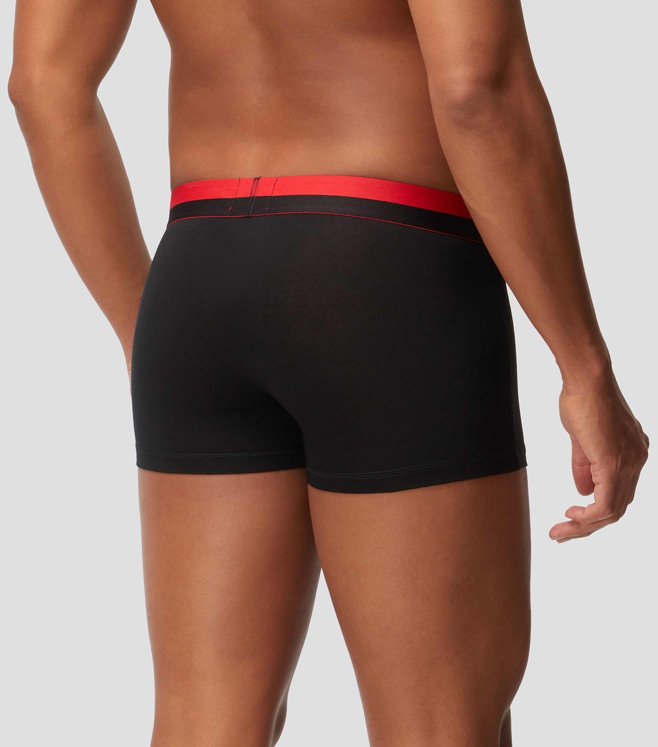 Set de tres bóxers de mezcla de modal con logos en la cintura Hombre