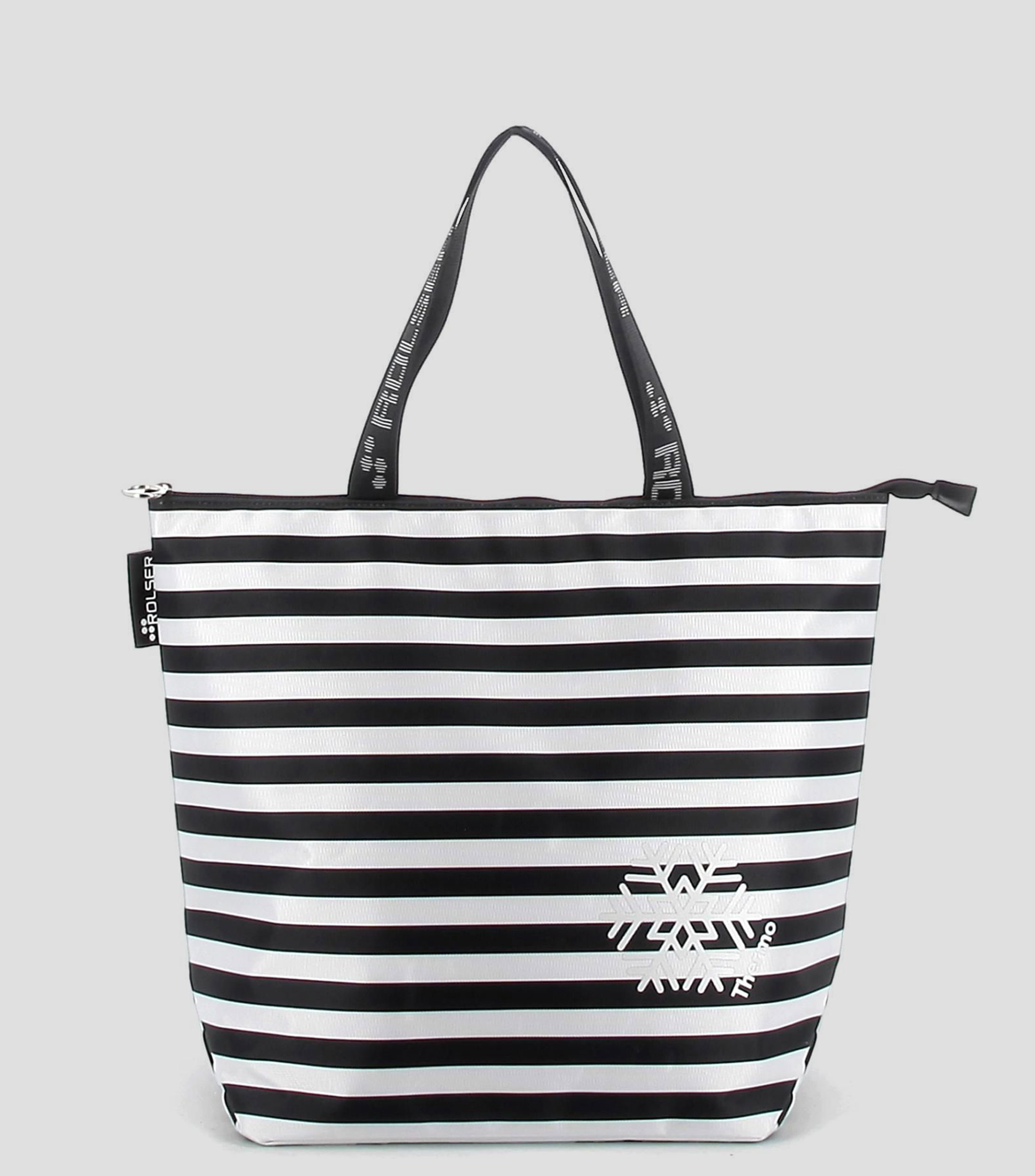 Bolsa Tote para compras termica, blanconegro