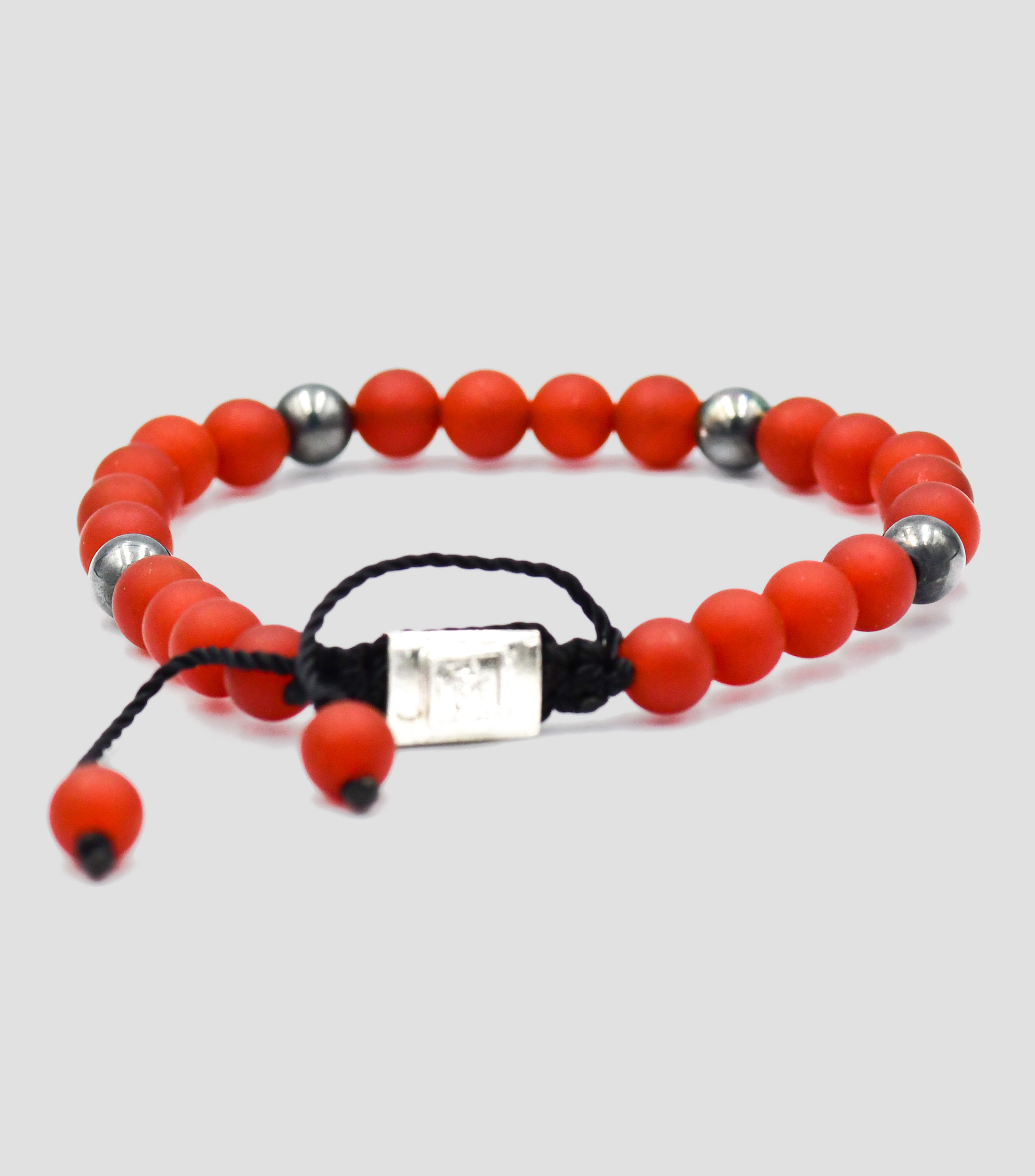 Pulsera en Plata .925 Rojo Unisex