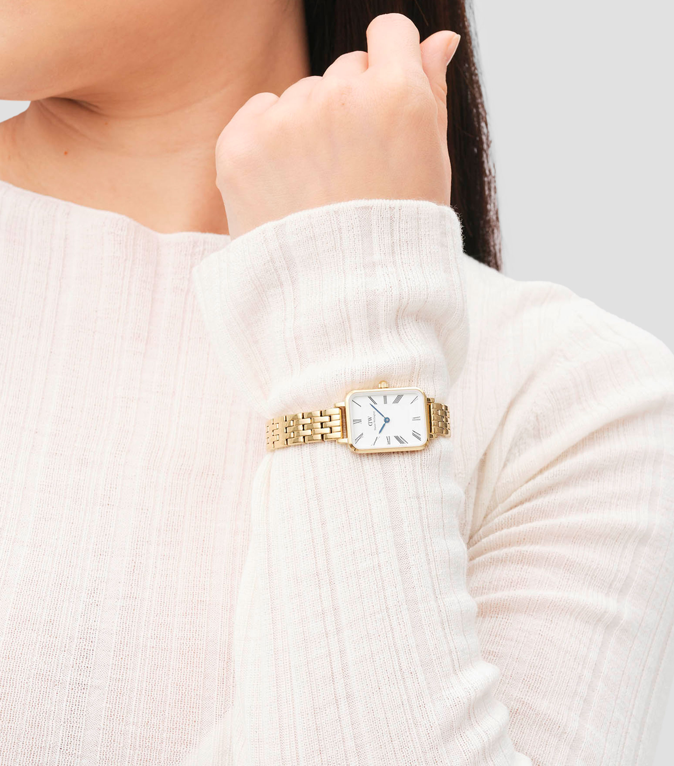 Reloj para Mujer Quadro Casual, Dorado