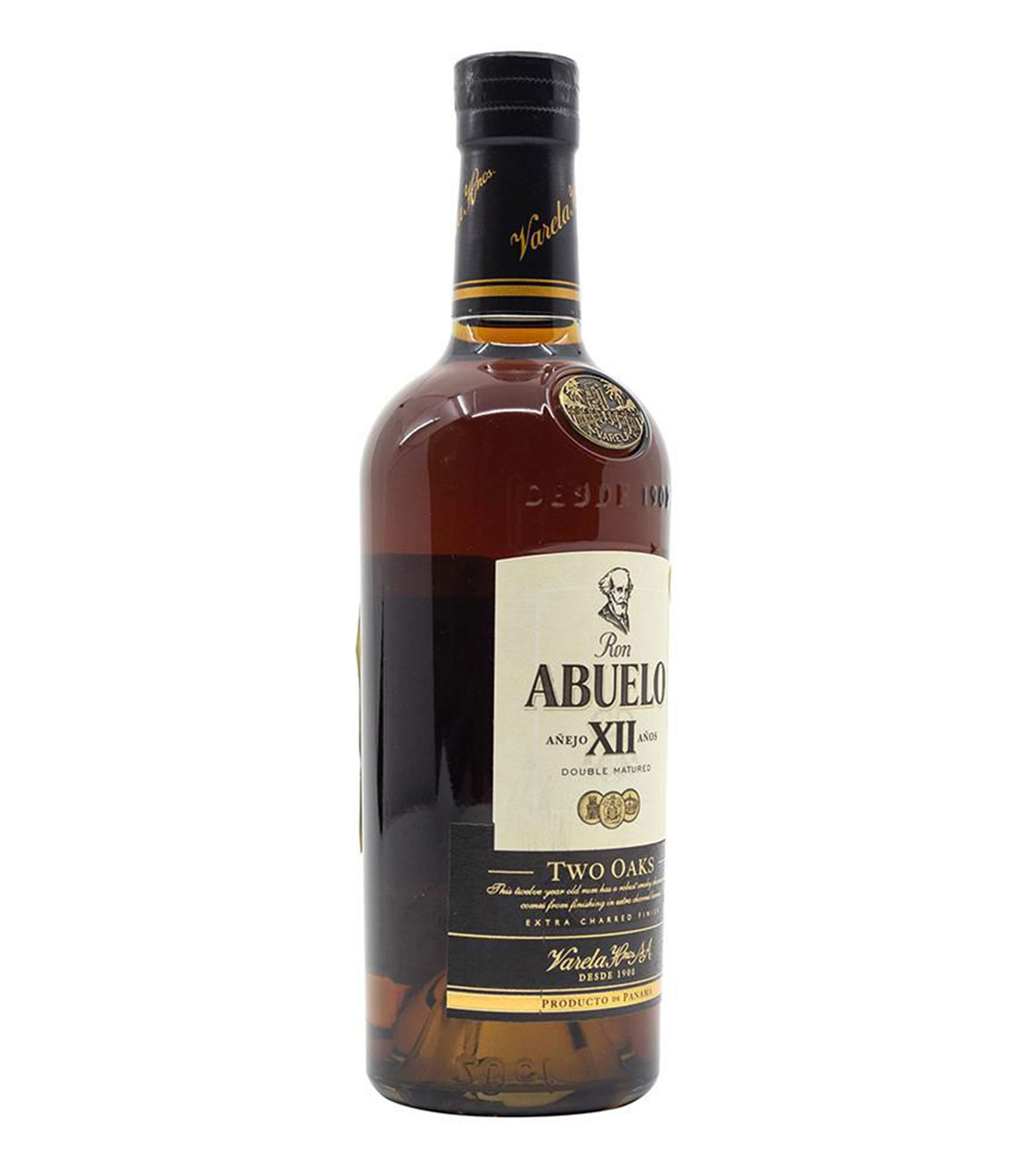 Ron añejo Abuelo XII años, Two Oaks, 750 ml