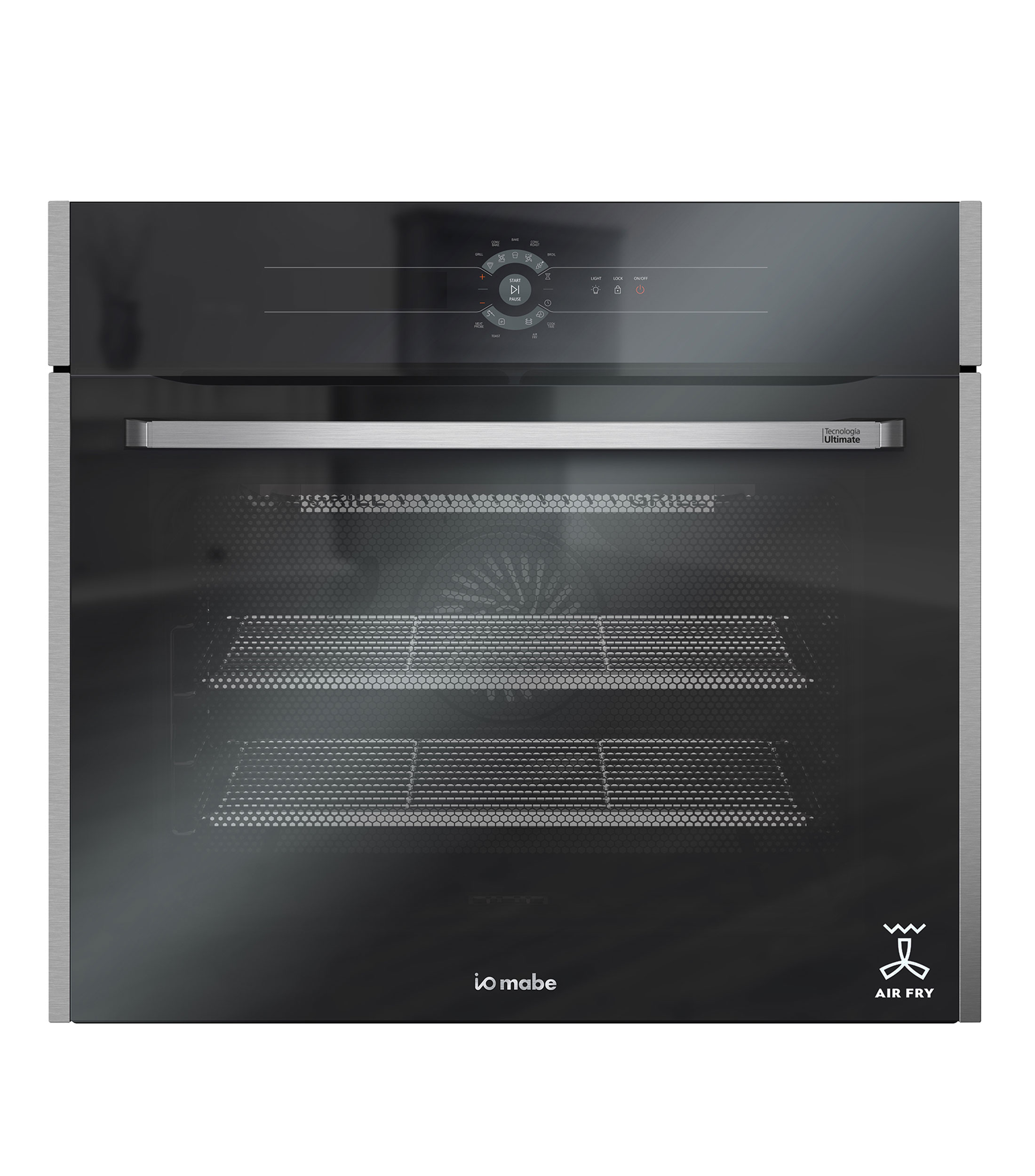Horno Empotrable Negro Espejo 80 cm Air Fry a gas