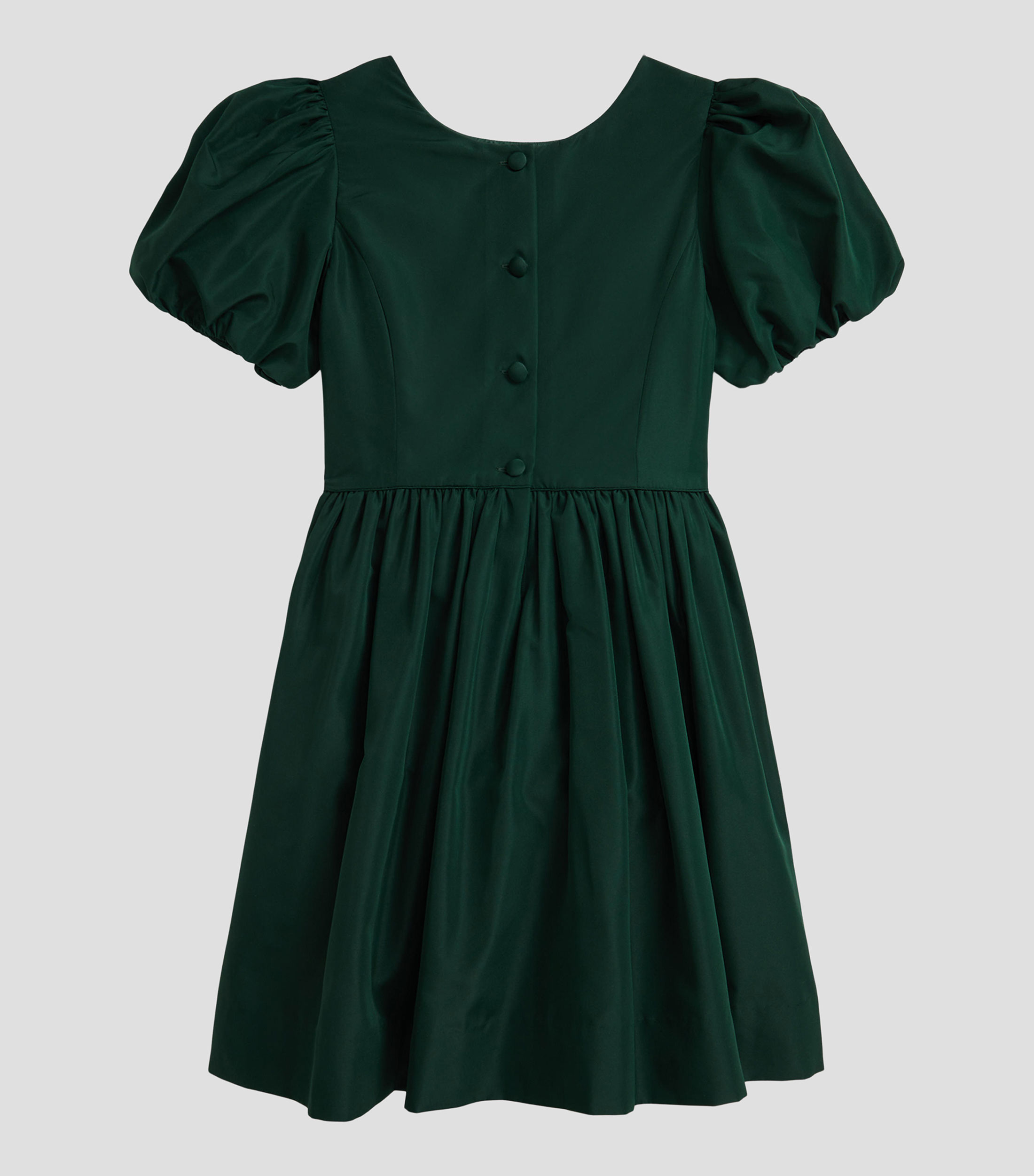 Vestido de manga corta abullonada Niña