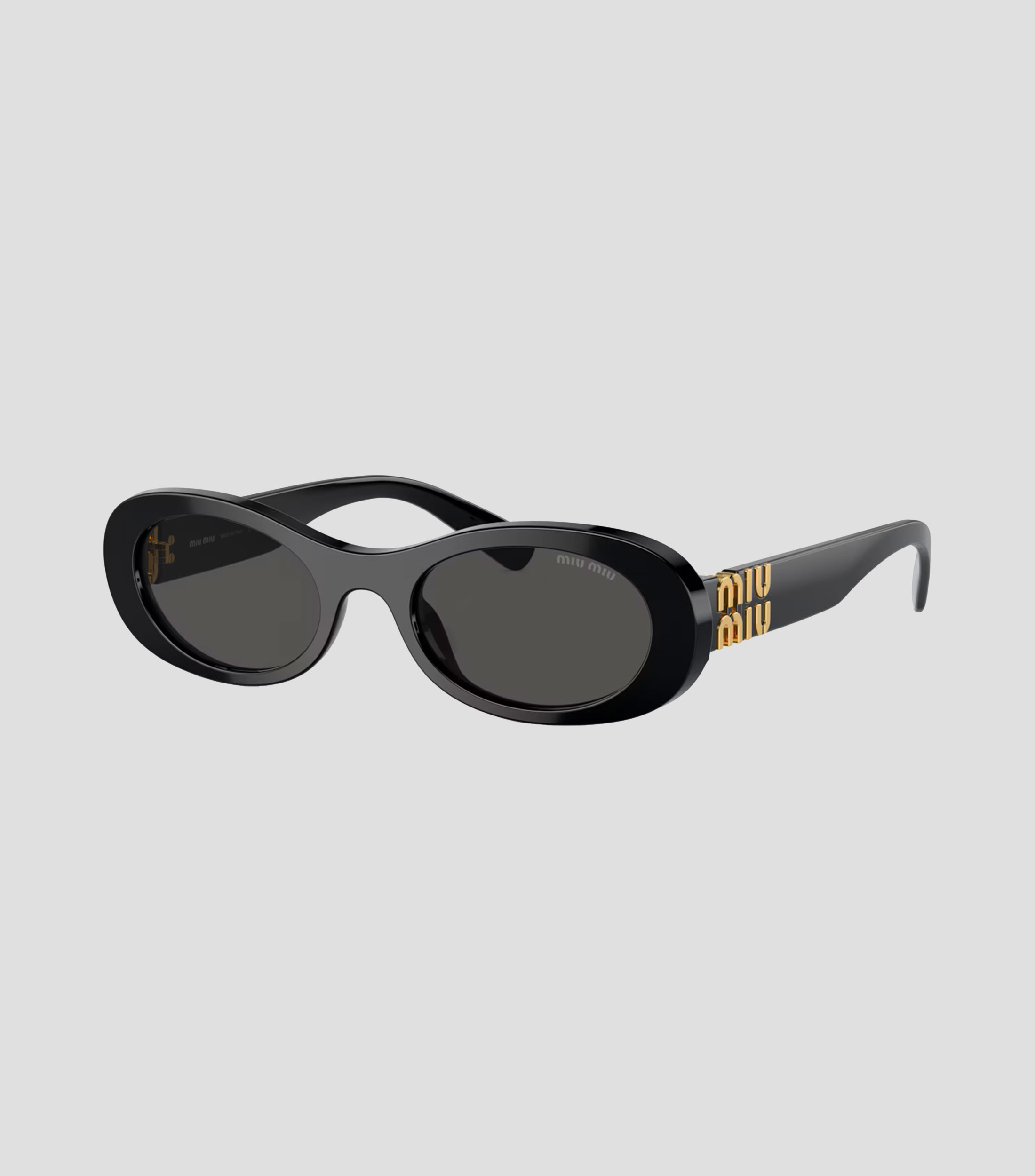 Lentes de sol ovalados negros Unisex