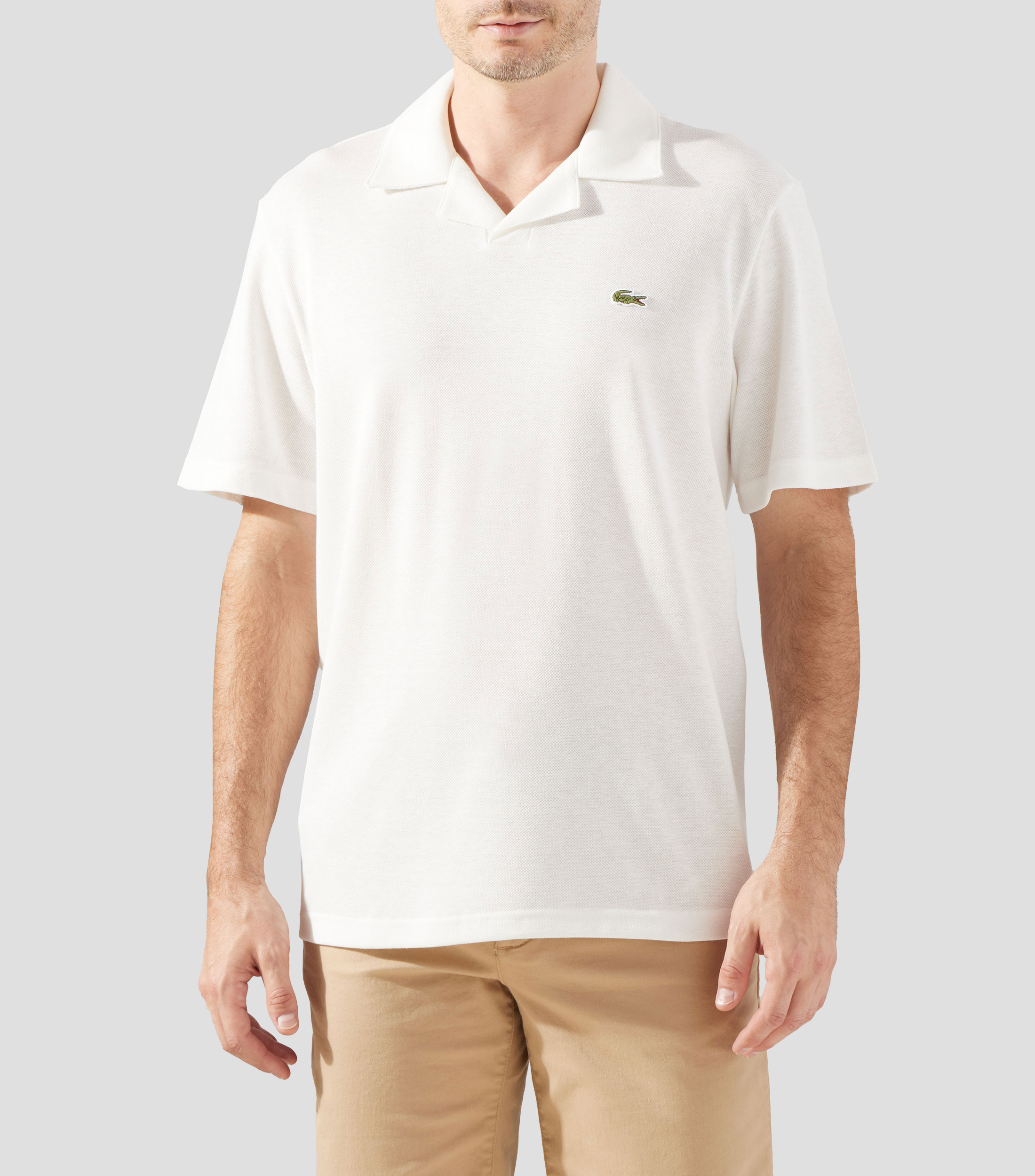 Playera polo manga corta lisa Hombre