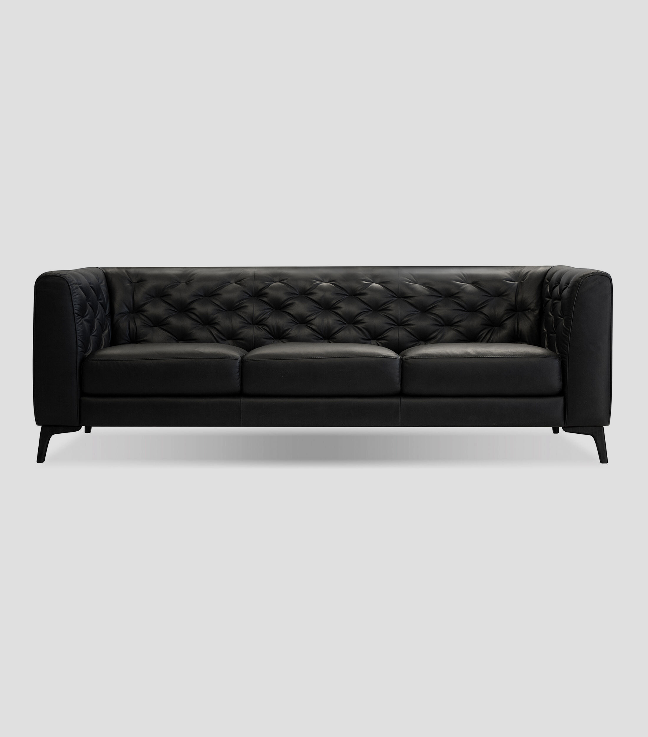 Sofa Dalton en piel negro