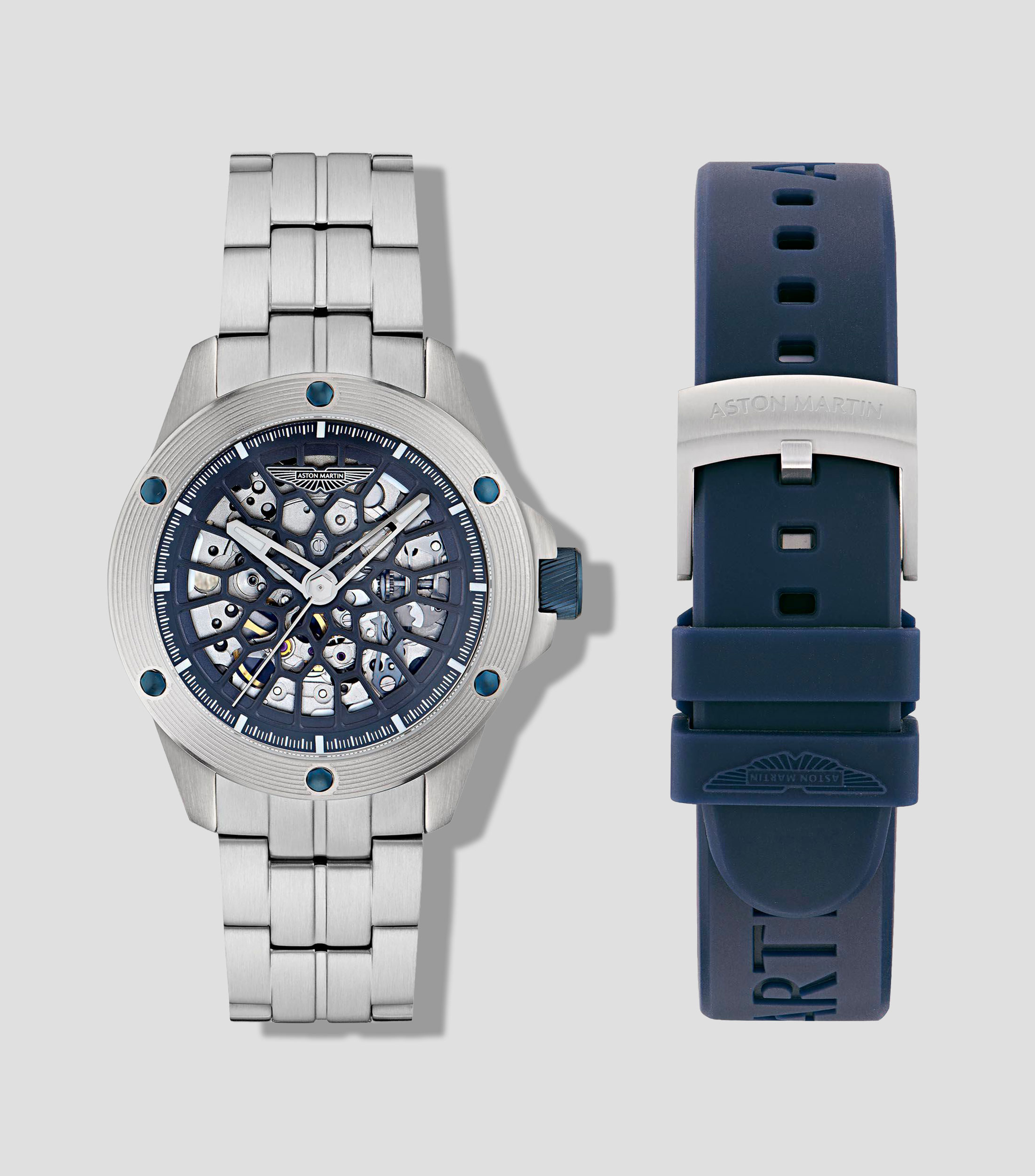 Reloj para hombre Thrill Rim Automático Deportivo Plateado