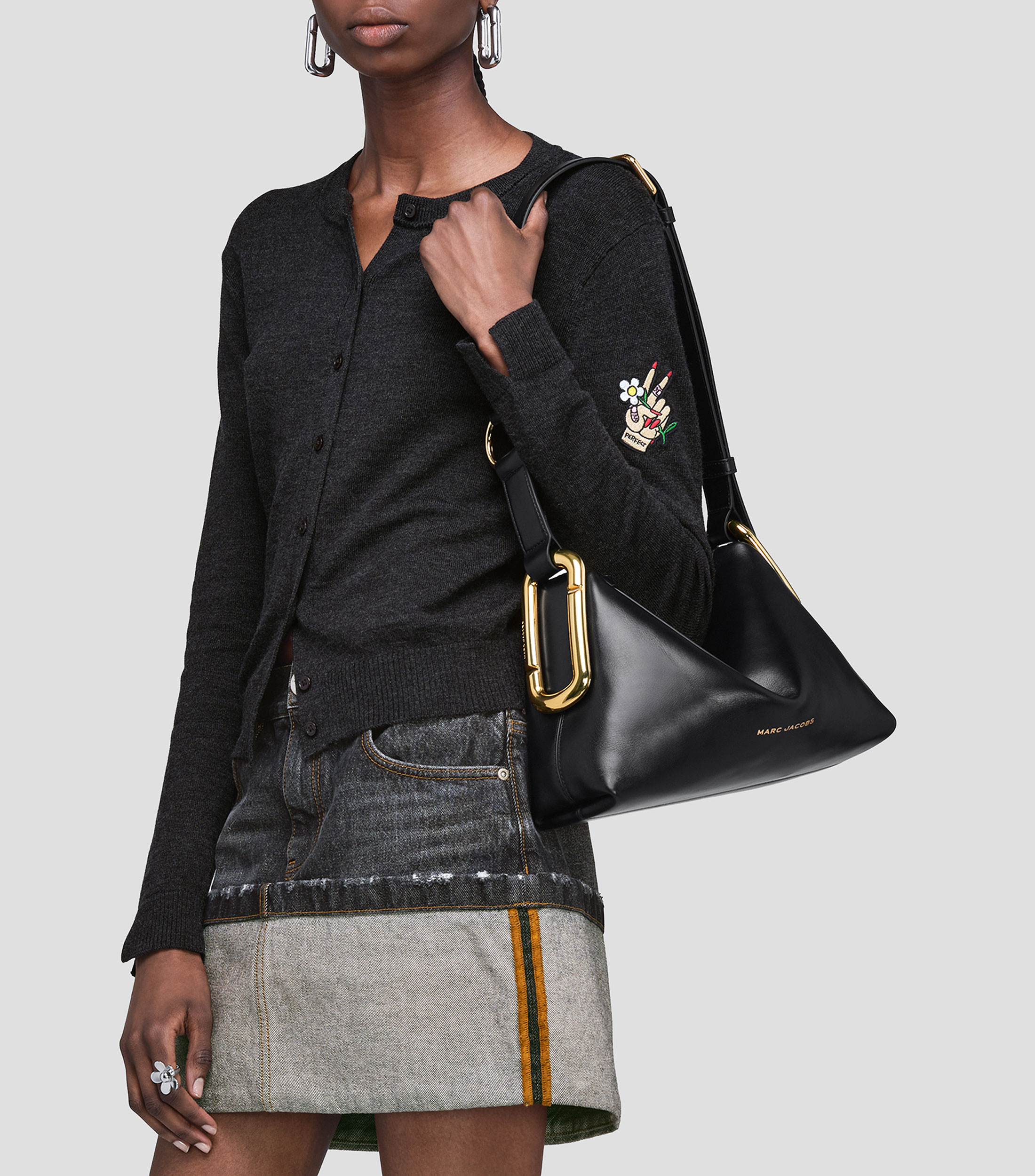 Bolsa Crossbody en piel Puffy Marc liso Mujer
