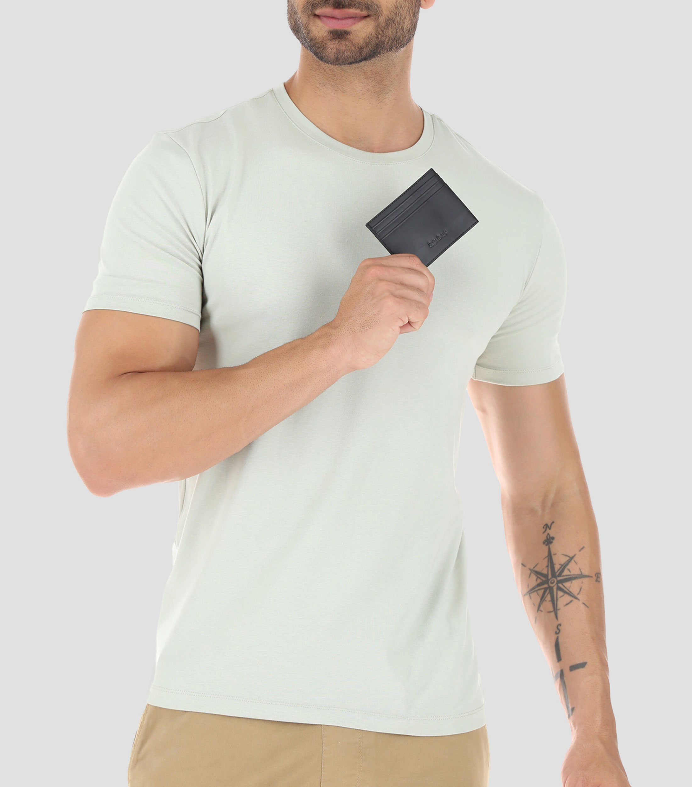 Tarjetero en piel Hombre