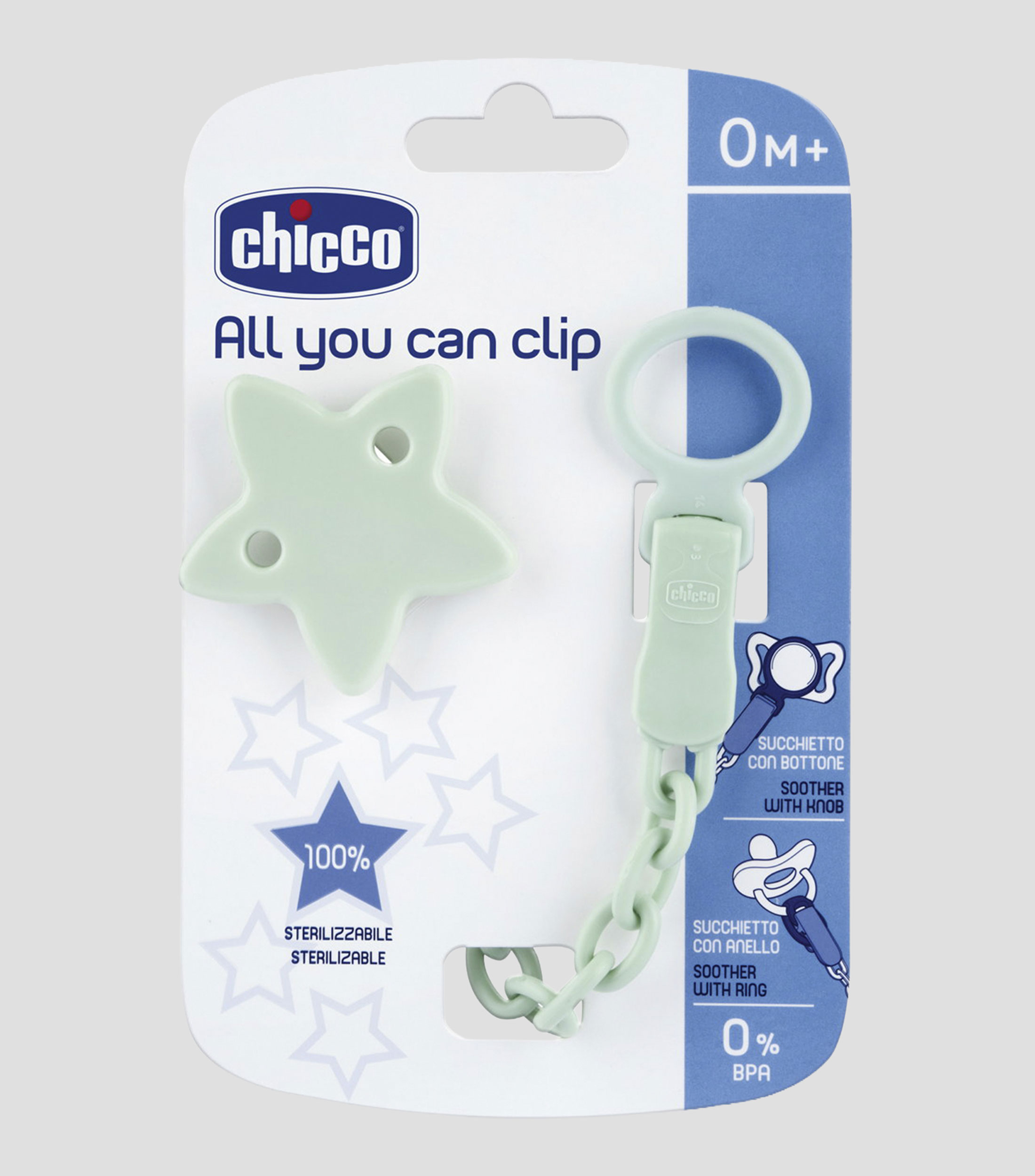 Clip para chupón Estrella recién nacido