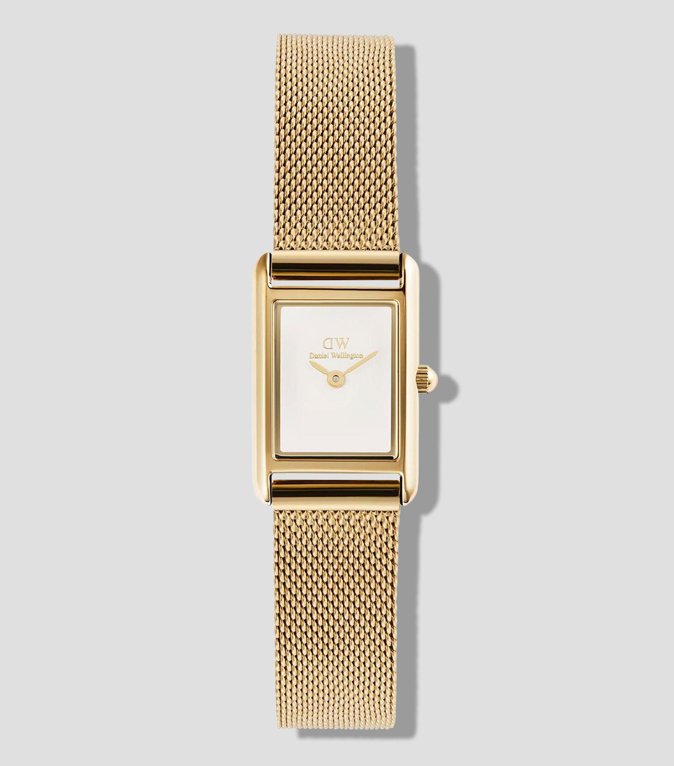 Reloj para mujer Bound Mini Rect 3 Hands casual, dorado
