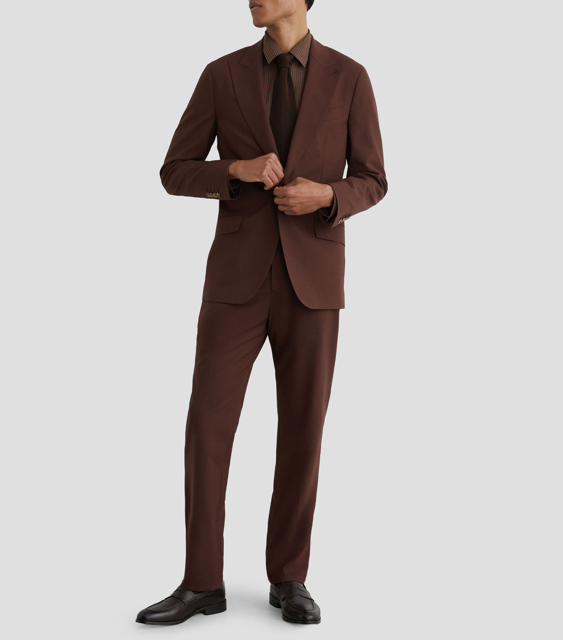 Camisa rayas manga larga Hombre