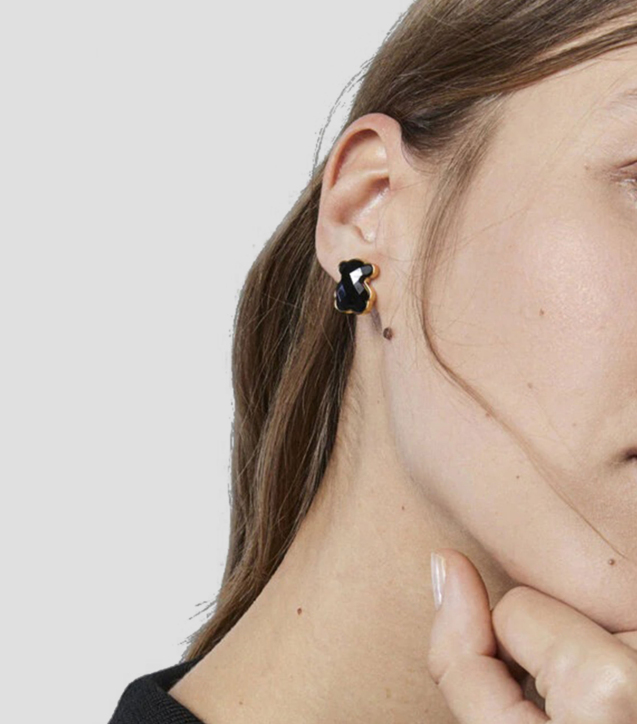Aretes en plata vermeil Mujer