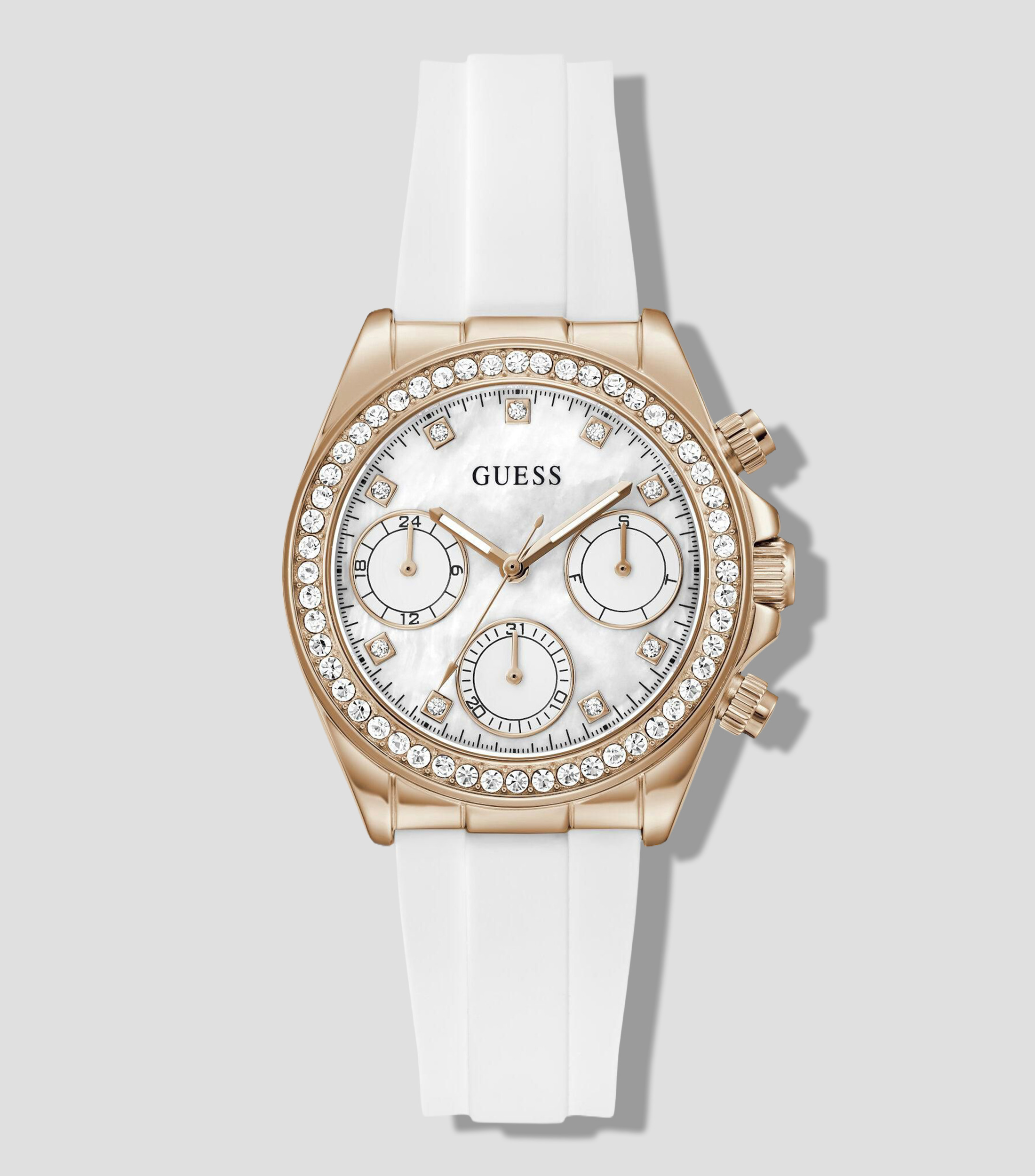 Reloj para Mujer Victoria Casual Dorado Rosado, Blanco