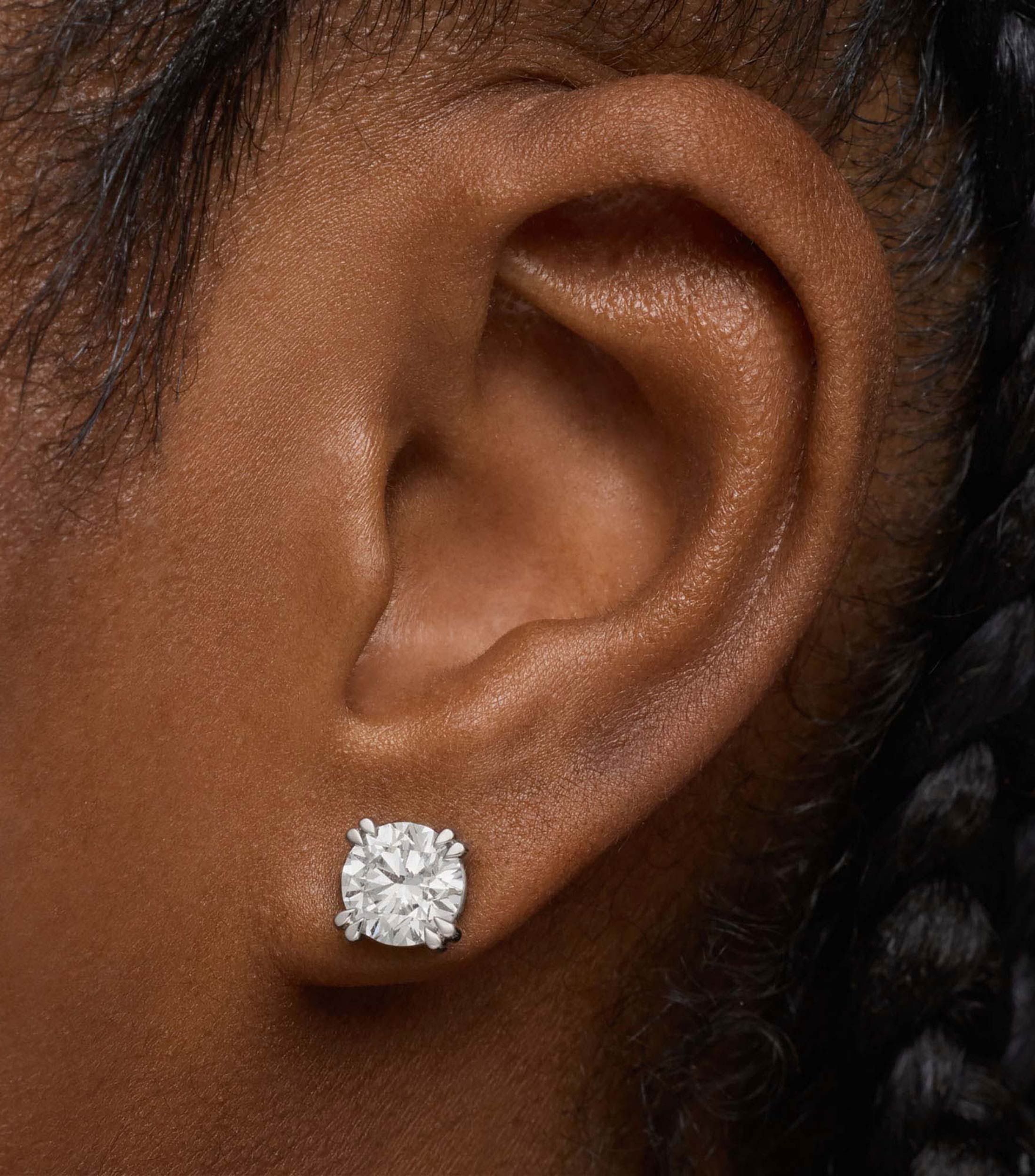 Pendientes Essentials con Diamantes Mujer