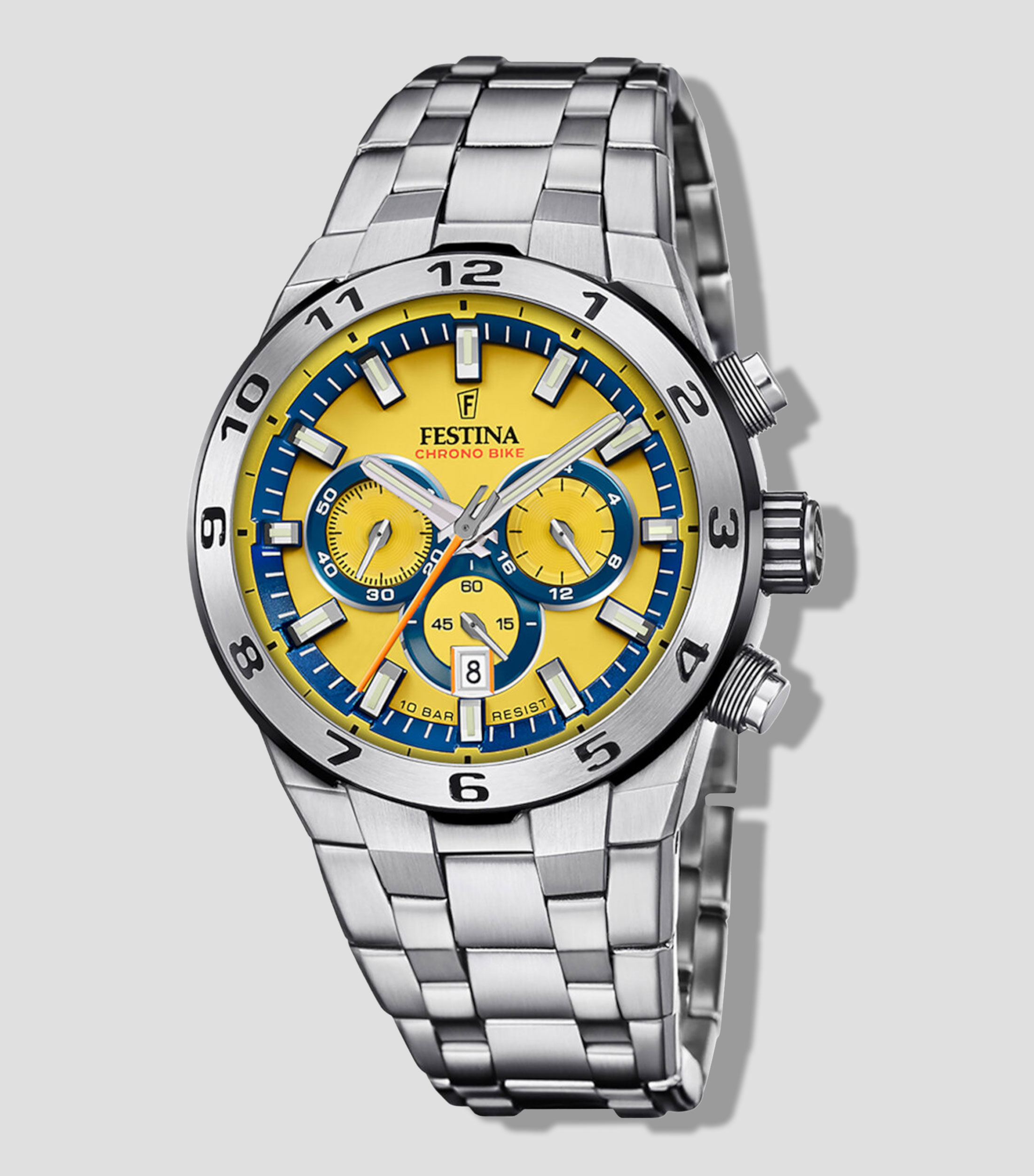 Reloj para Hombre Chrono Bike De Vestir, Plateado