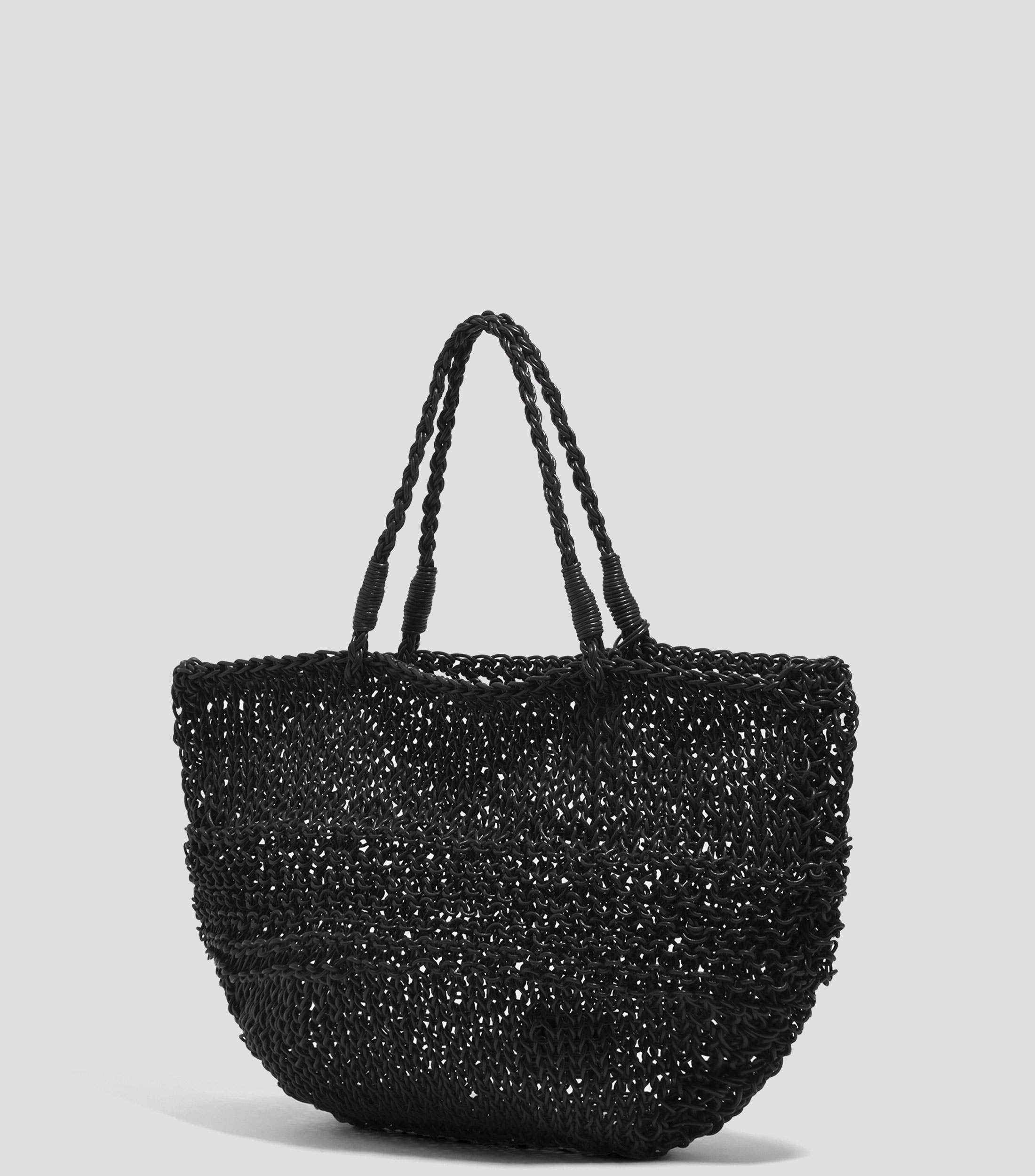 Bolsa tote en piel liso Mujer