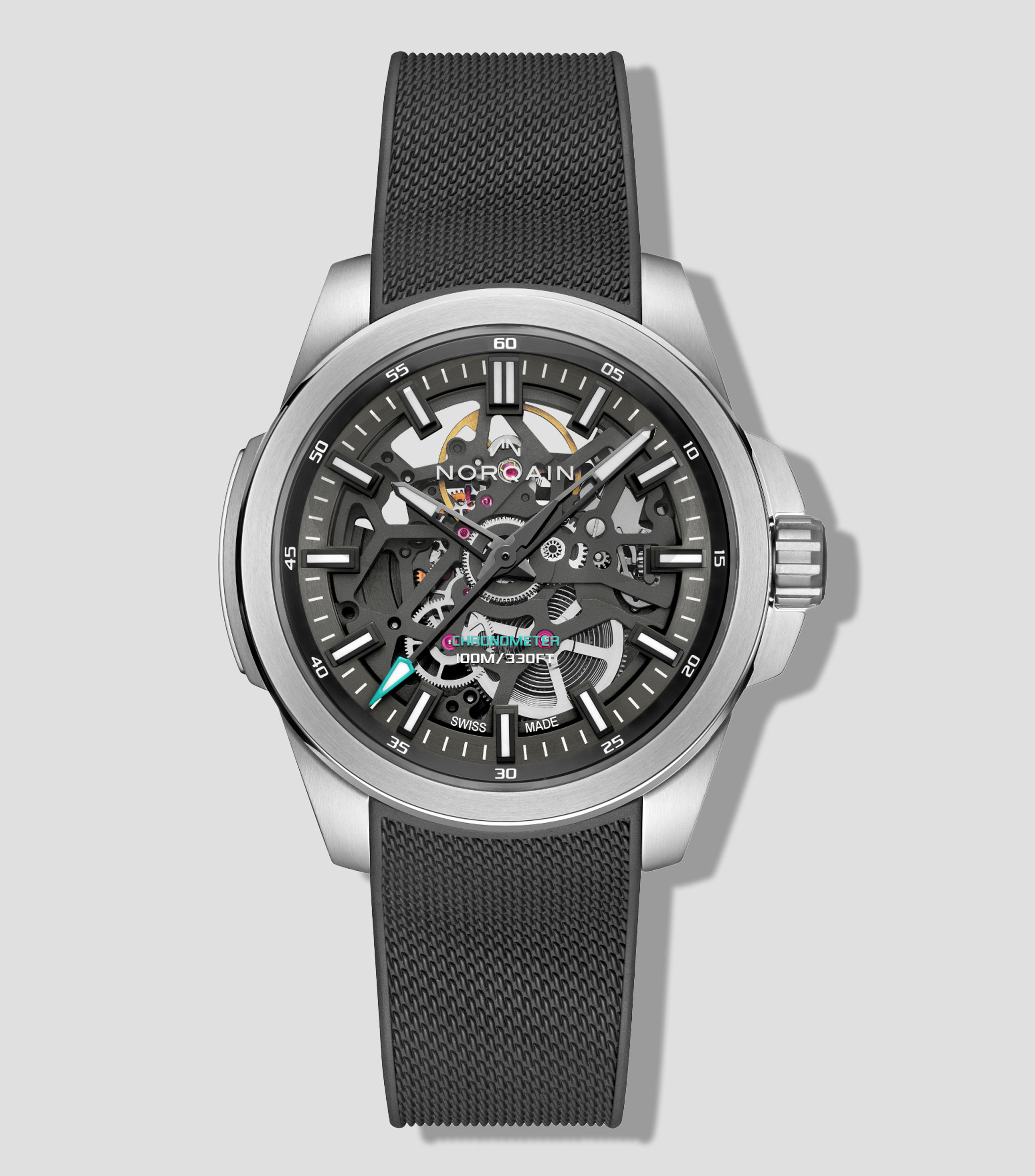 Reloj para Hombre Independence Skeleton Deportivo Plateado