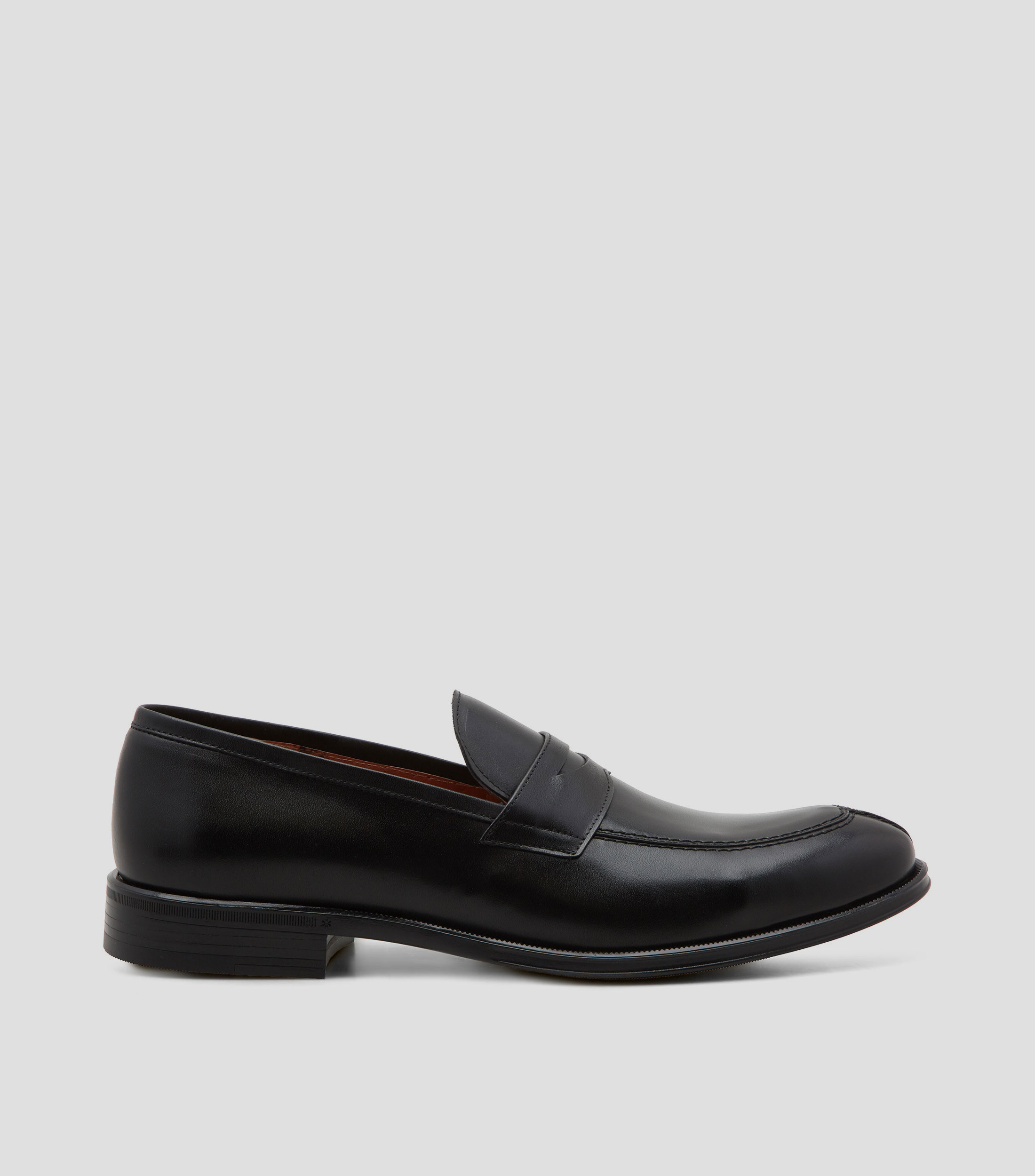 Mocasines Antifaz en piel con banda Hombre