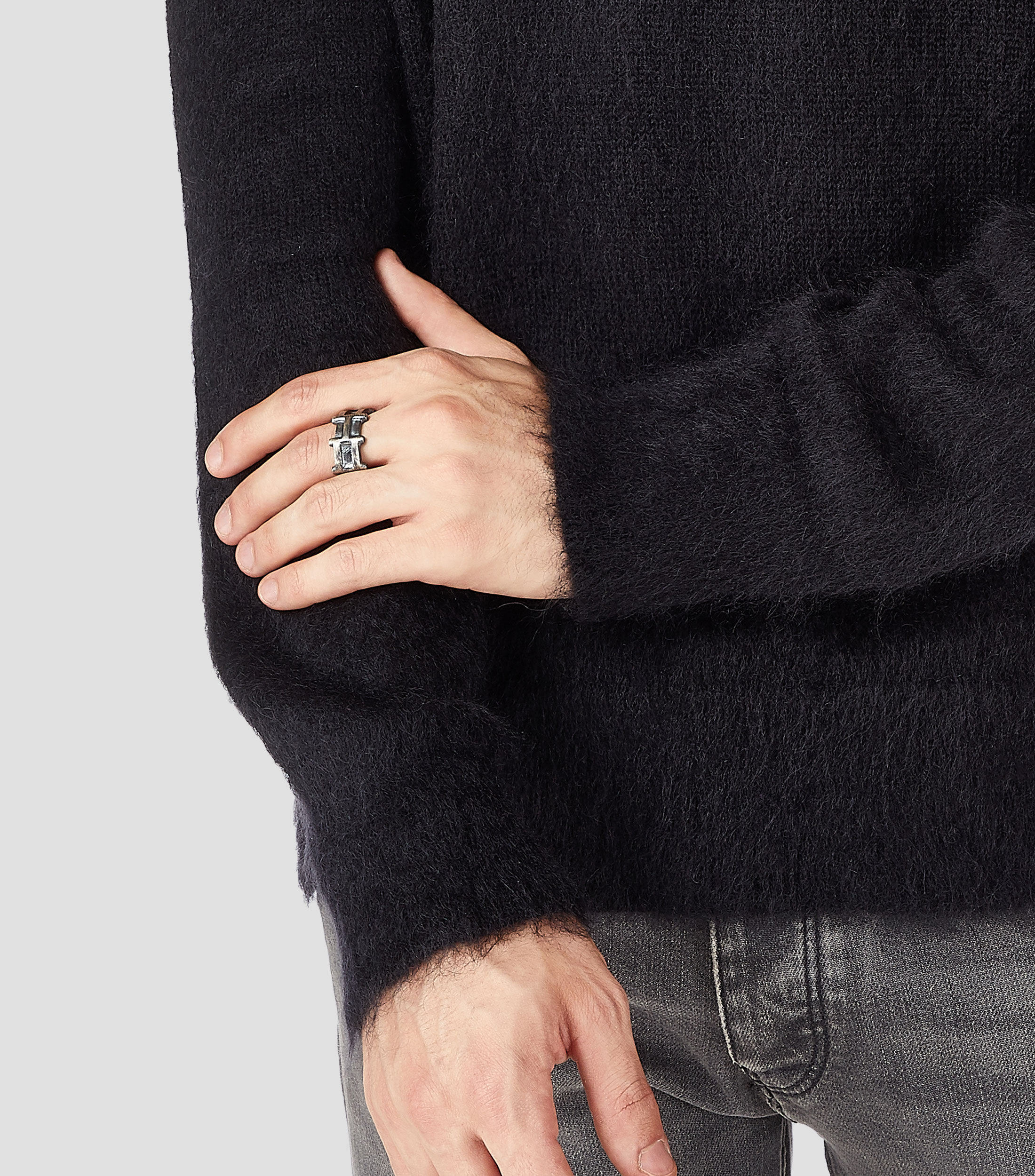 Anillo en plata .925 de barda Hombre Talla 31
