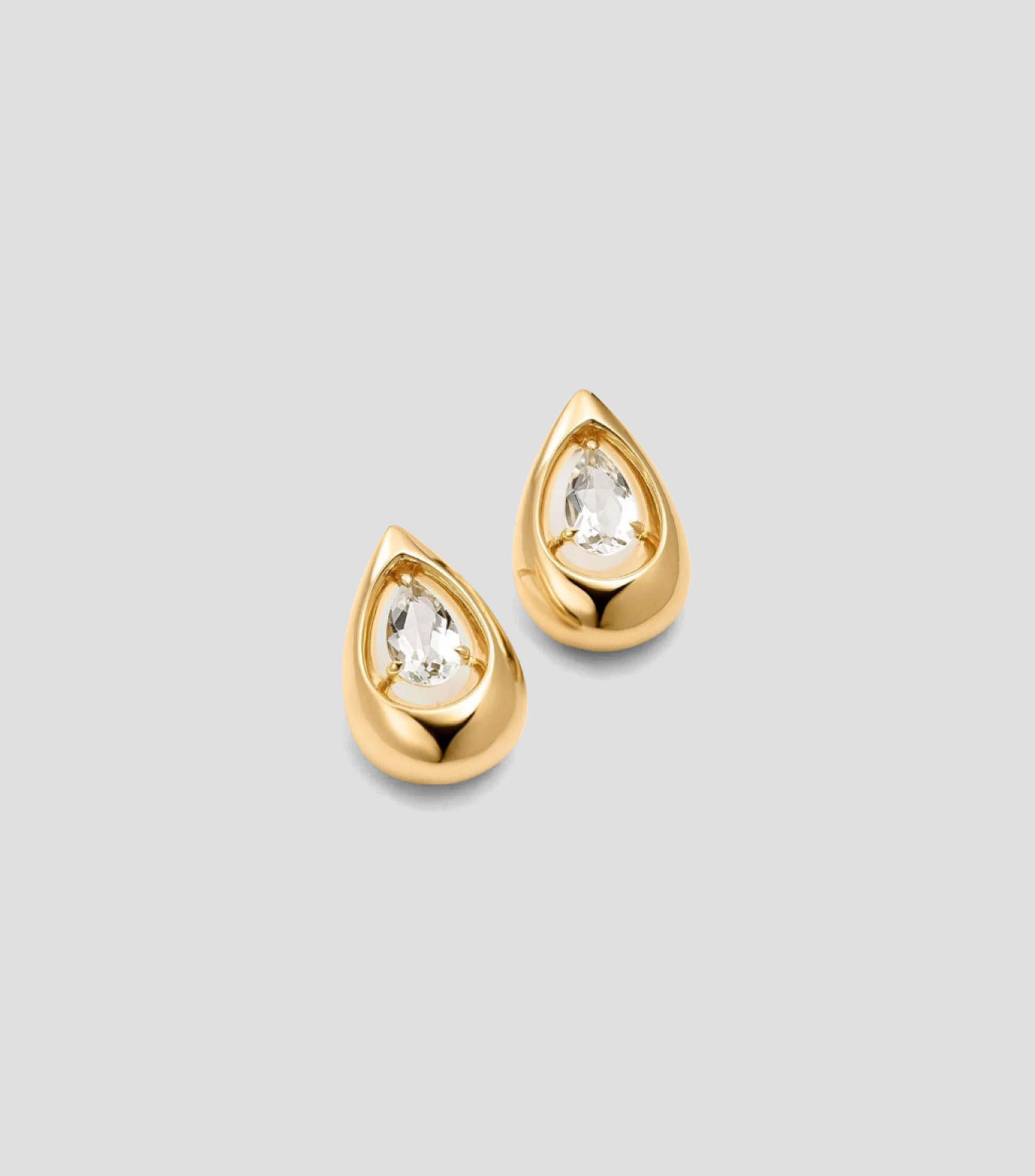 Aretes en plata .925 con topacios Elua Bombe Mujer