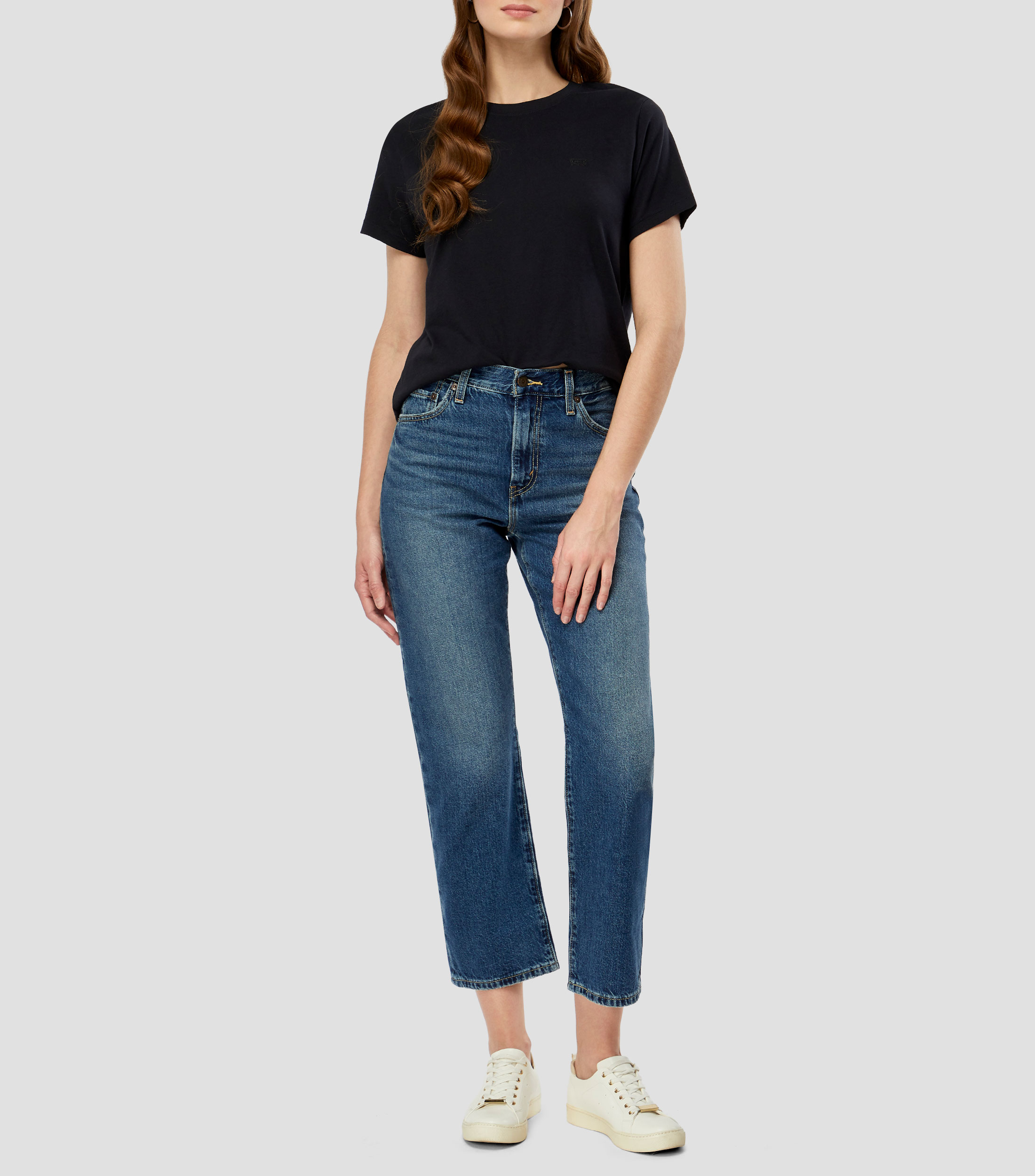 Playera cuello redondo manga corta lisa Mujer