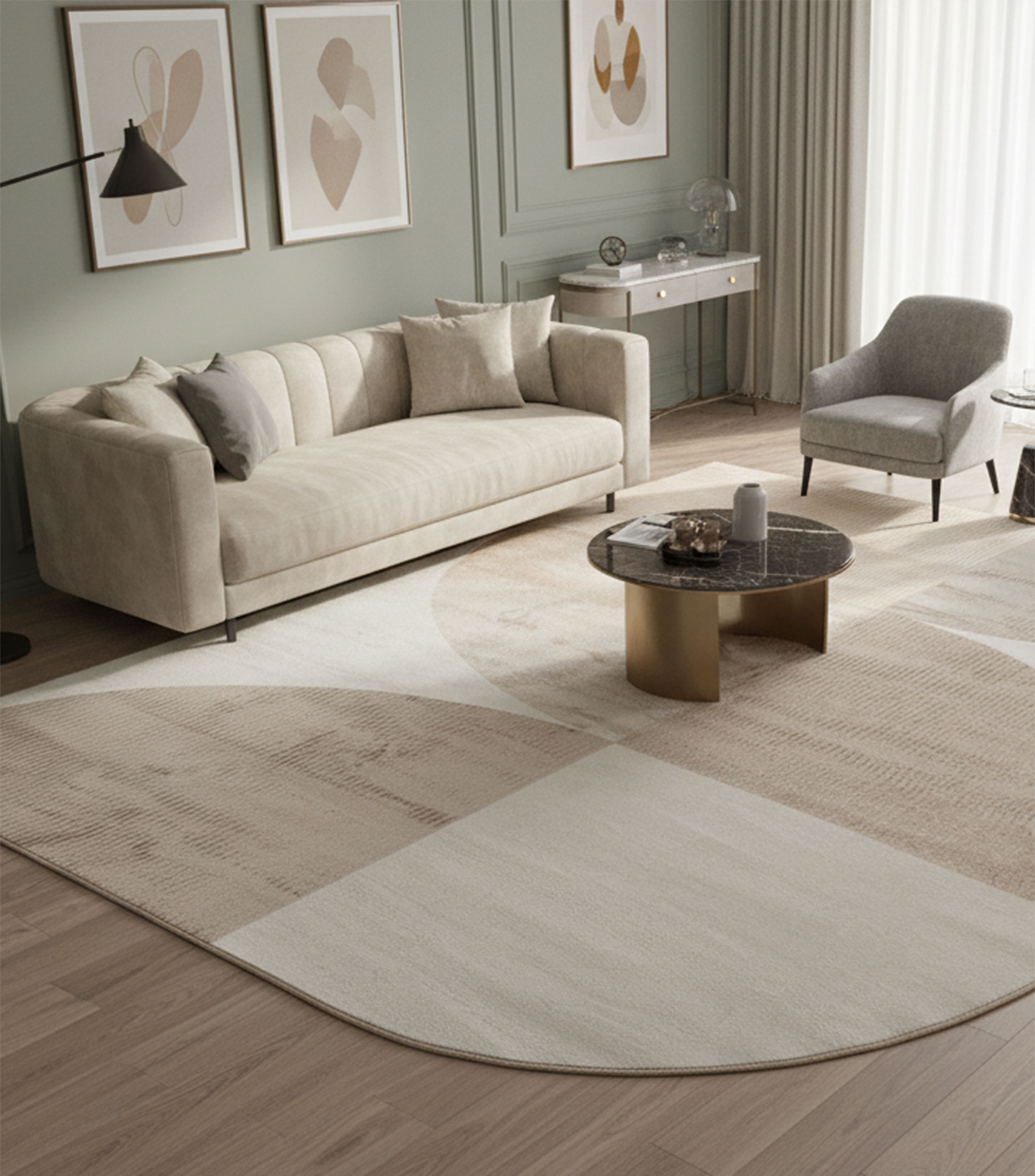 Tapete decorativo Shape Viera en poliéster 340 x 240 cm