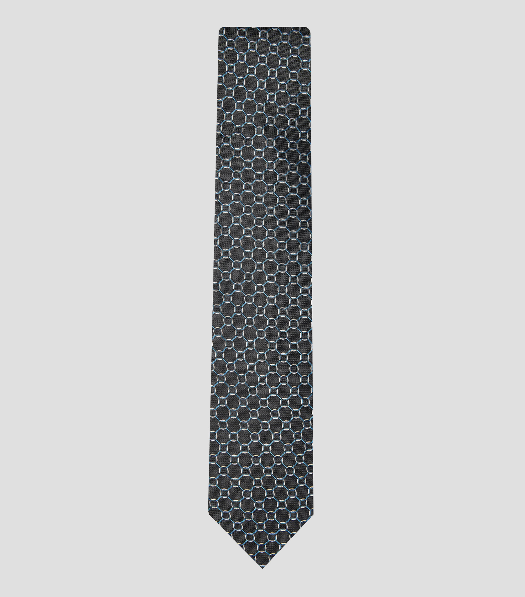 Corbata ancha en seda con bordado