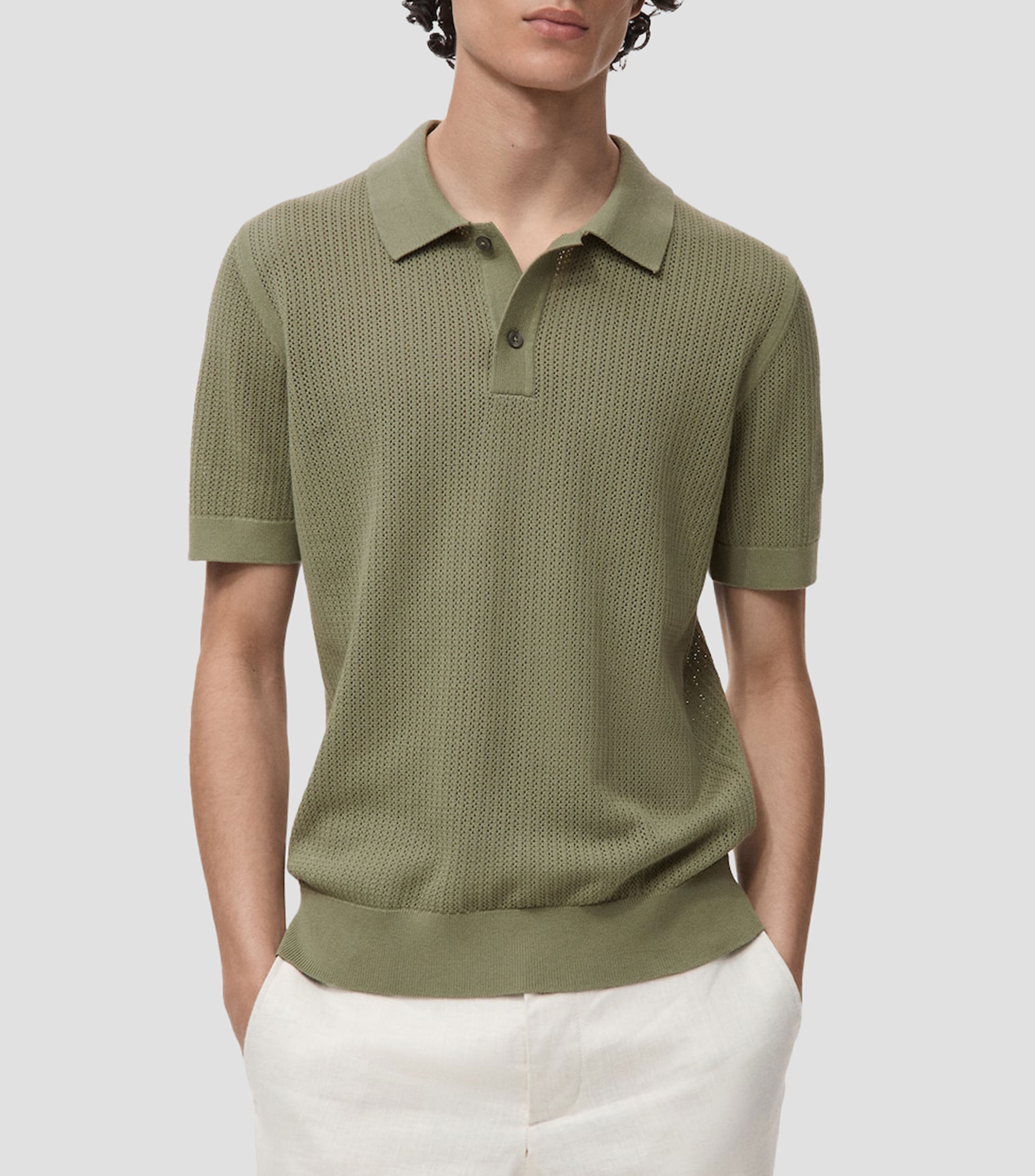 Playera tipo Polo de manga corta Hombre