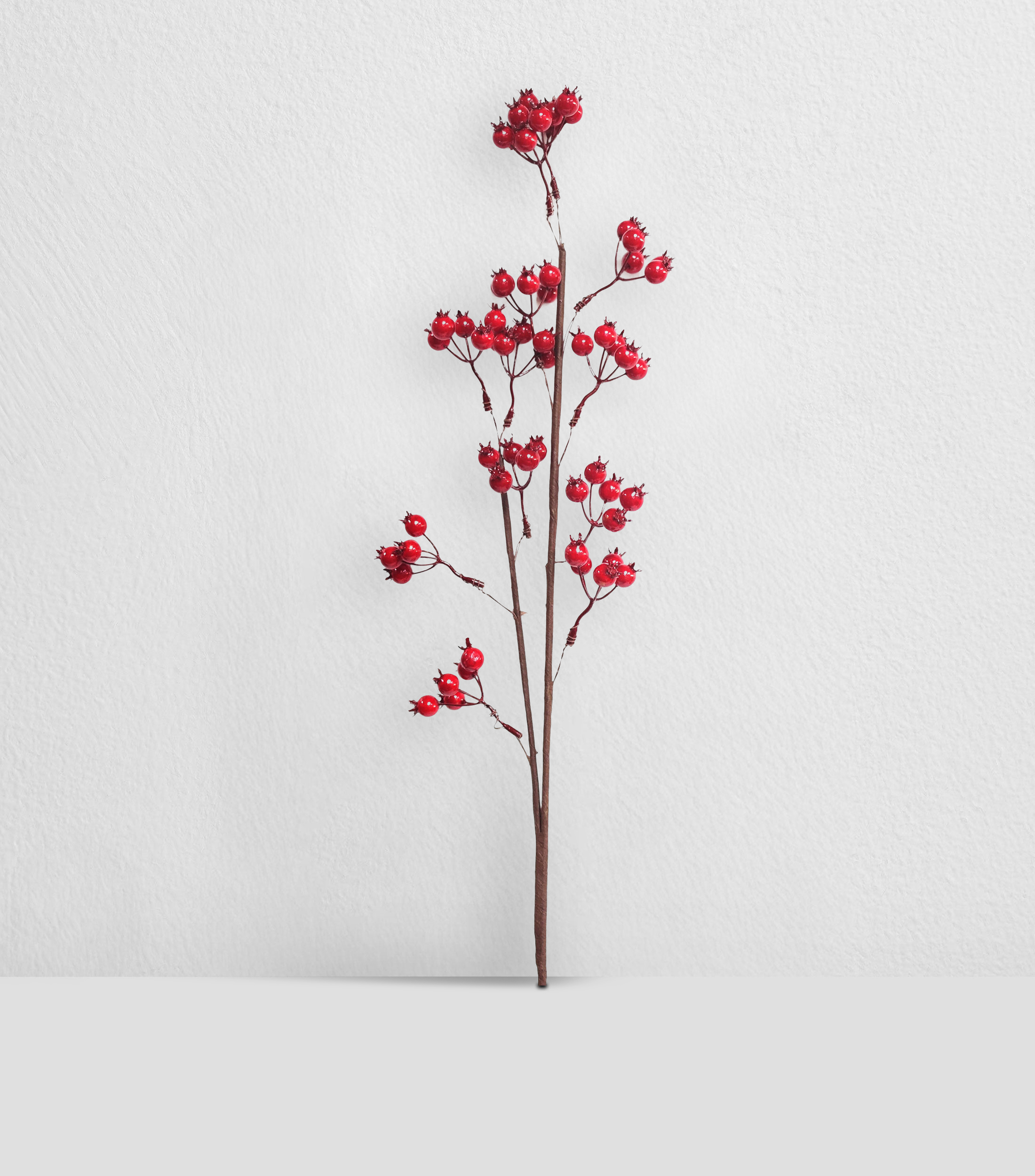 Vara decorativa navideña Berries Wine Cherry