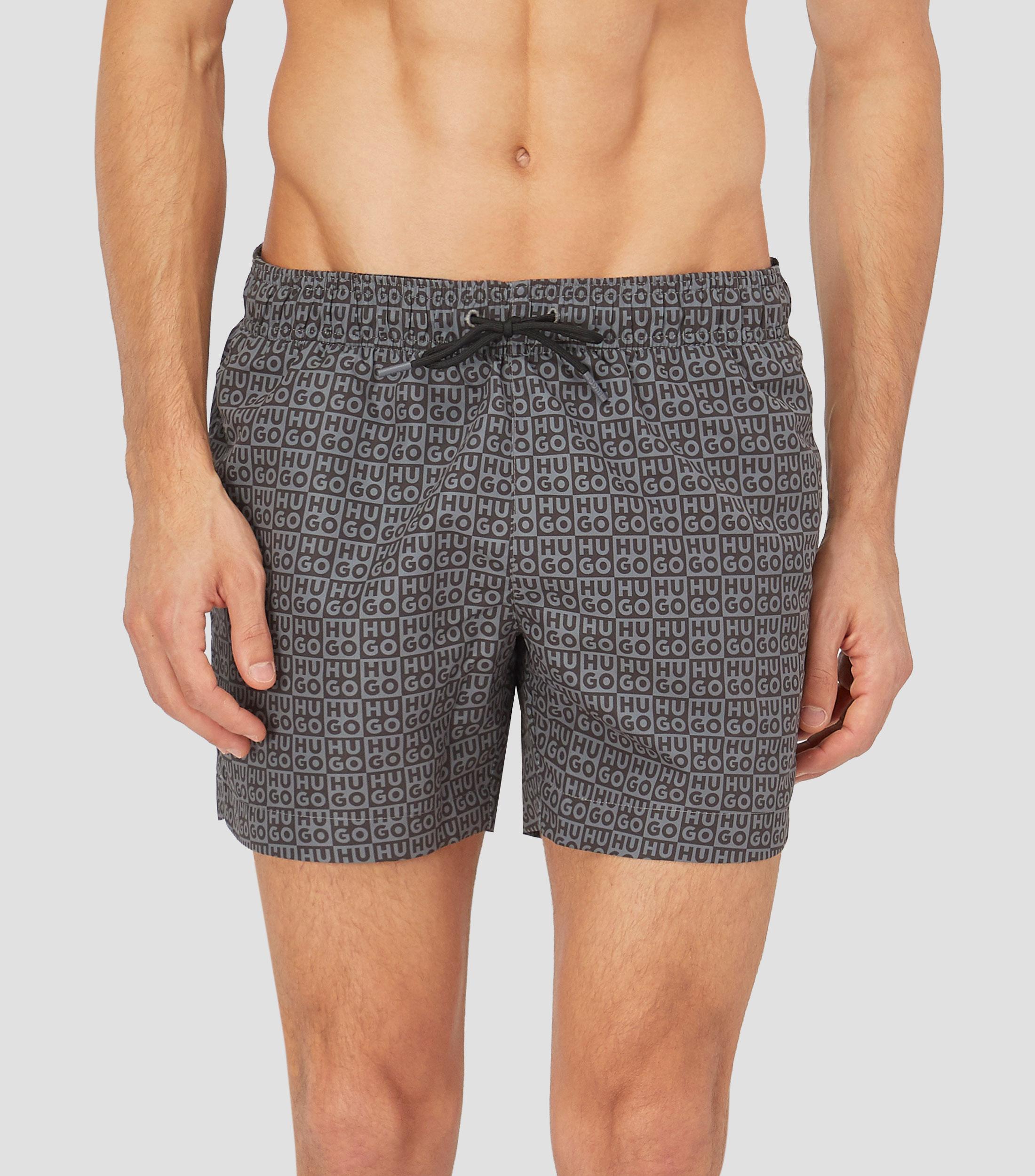 Traje de baño corto estampado Hombre