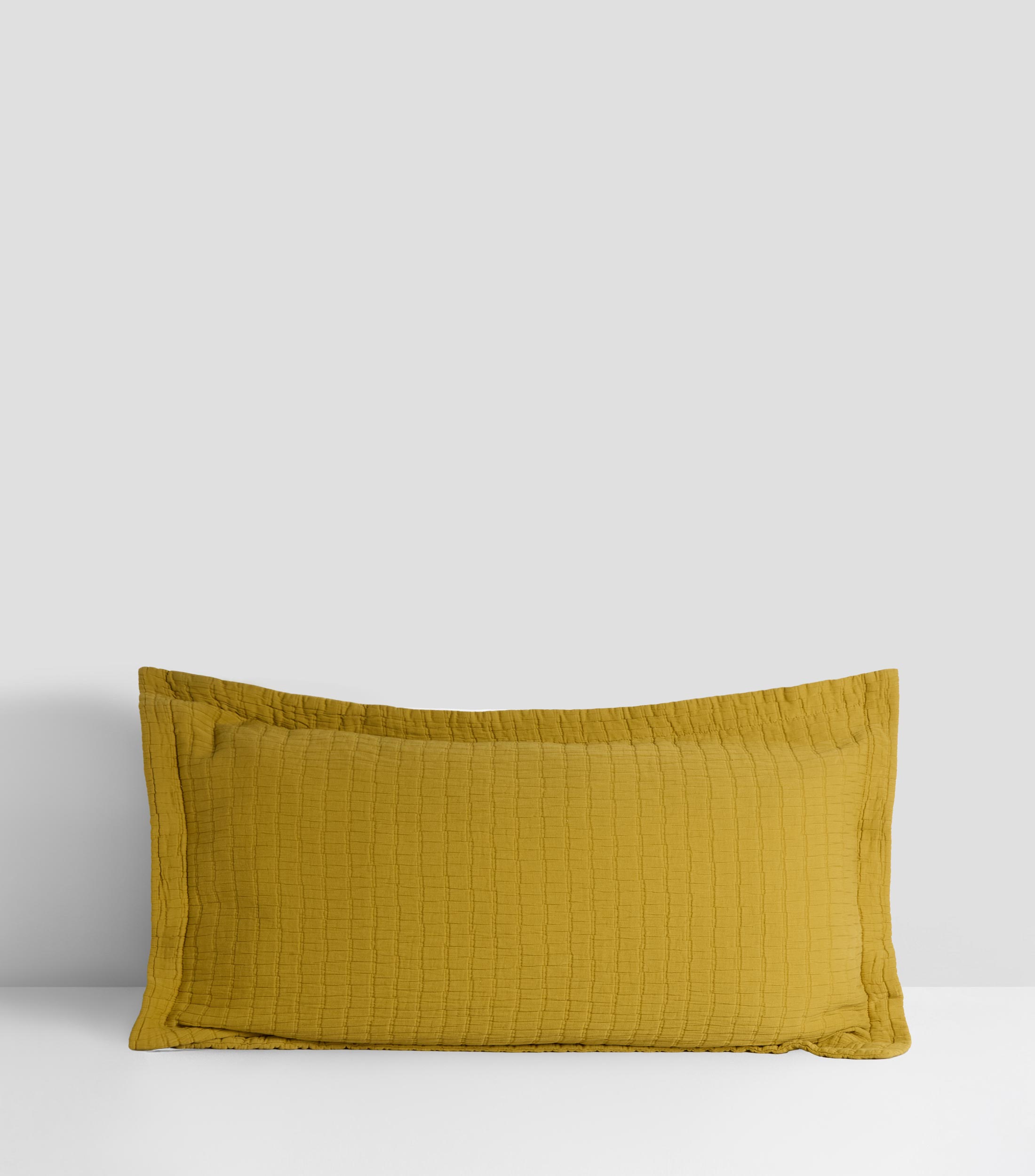 Funda para almohada King Size en algodón Minimal verde citrus