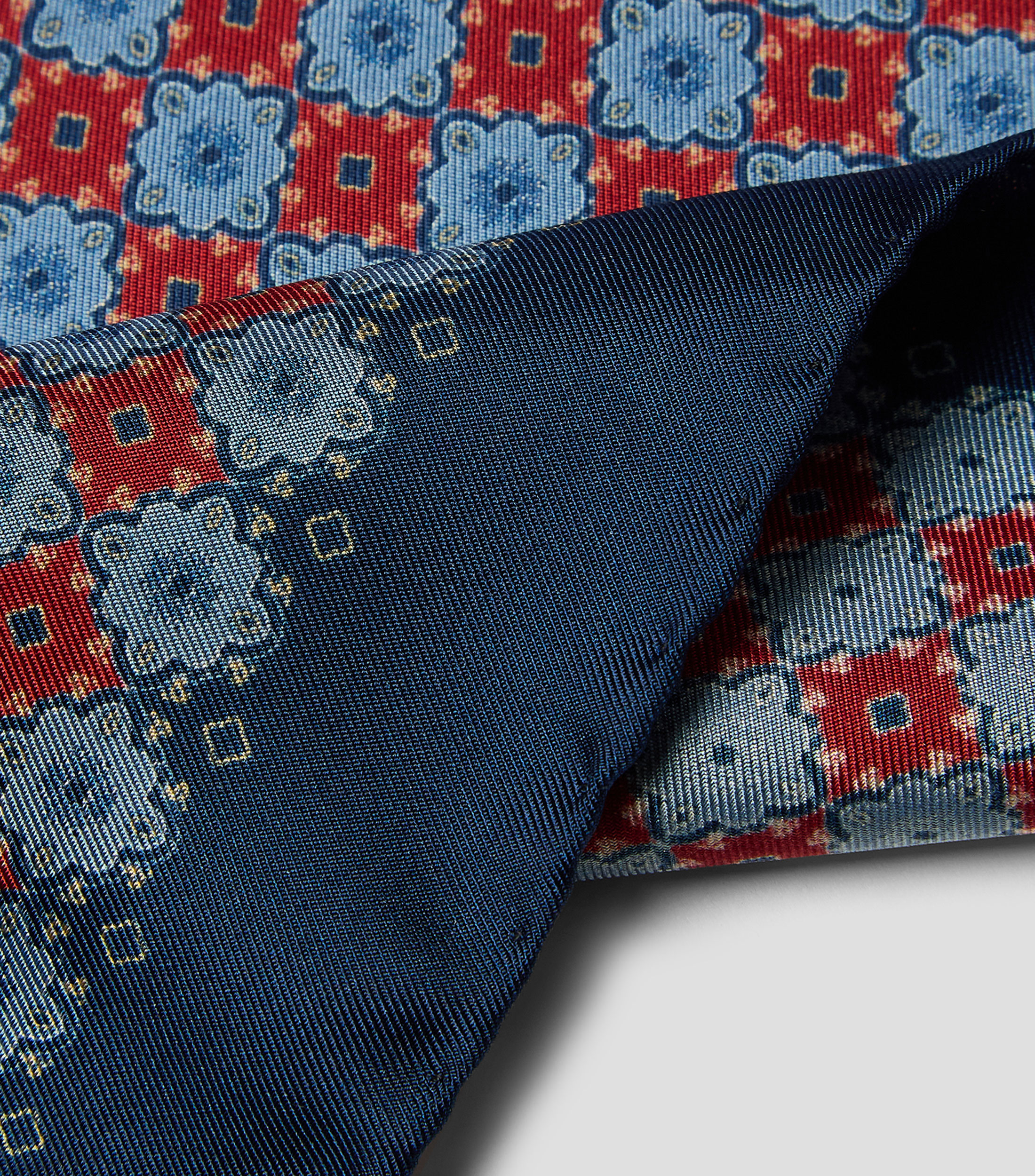 Pañuelo en seda con estampado Hombre