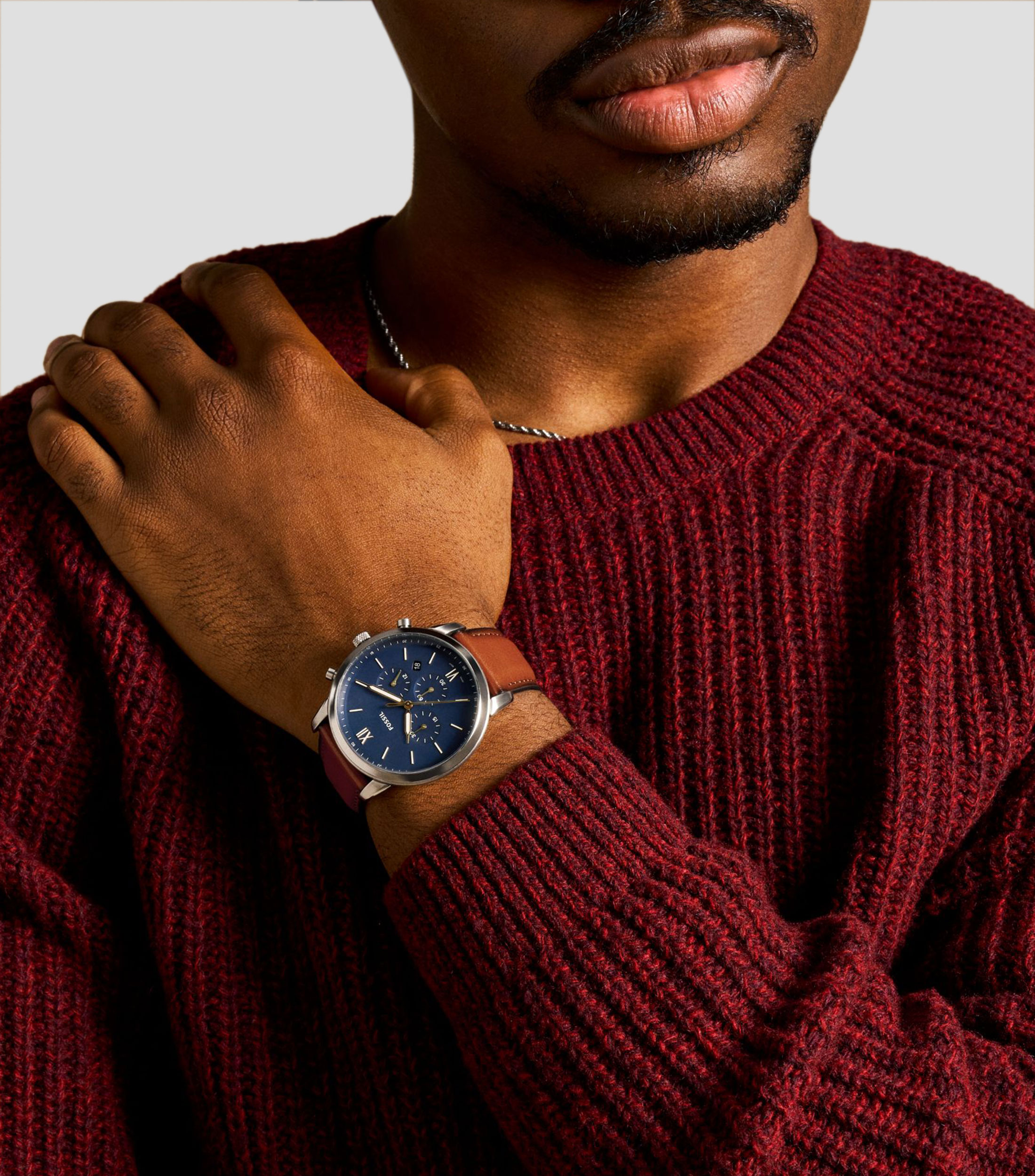 Reloj para Hombre Neutra Chrono Casual Azul, Plateado
