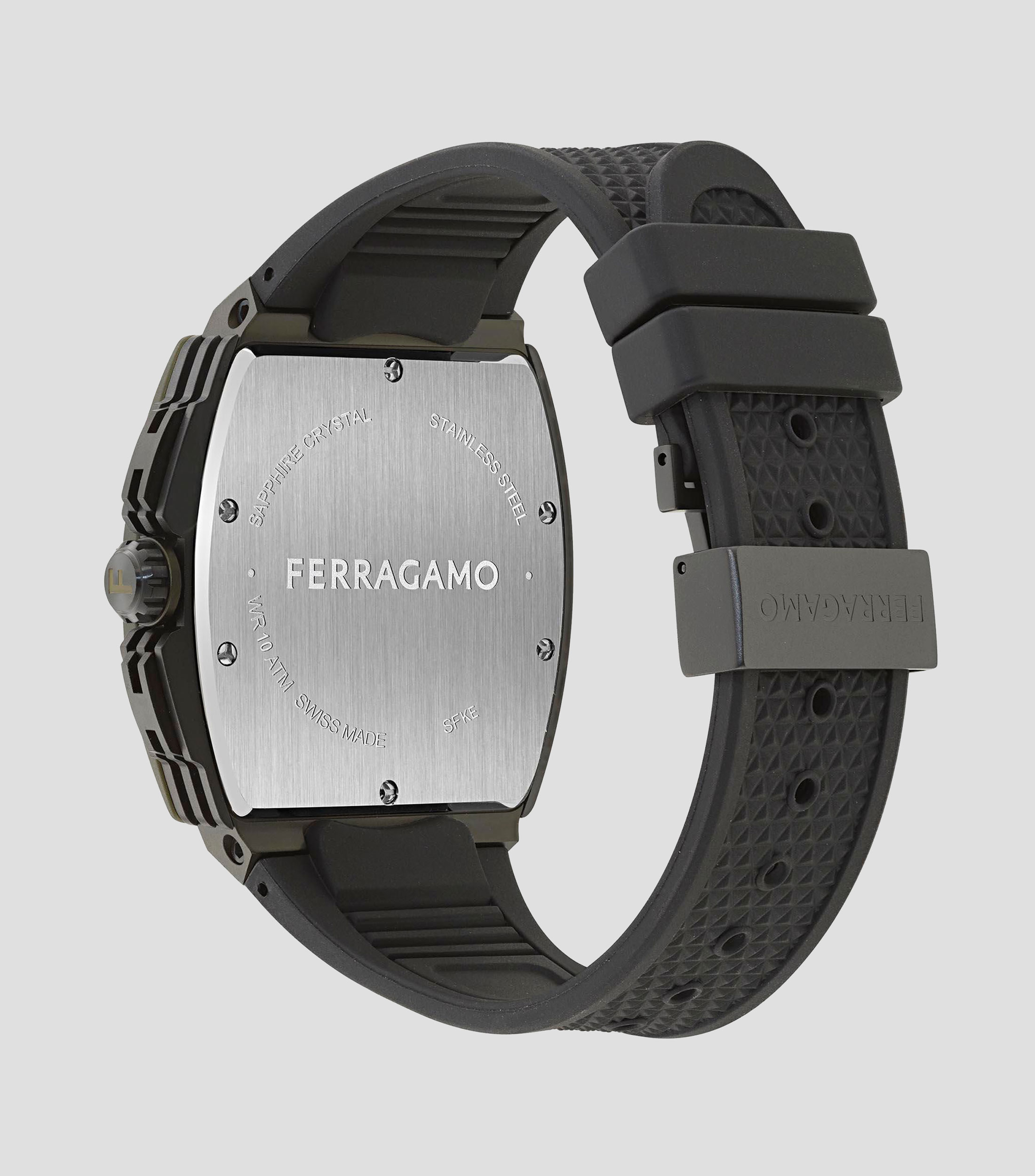 Reloj para Hombre F-80 Tonneau Chrono casual, Negro