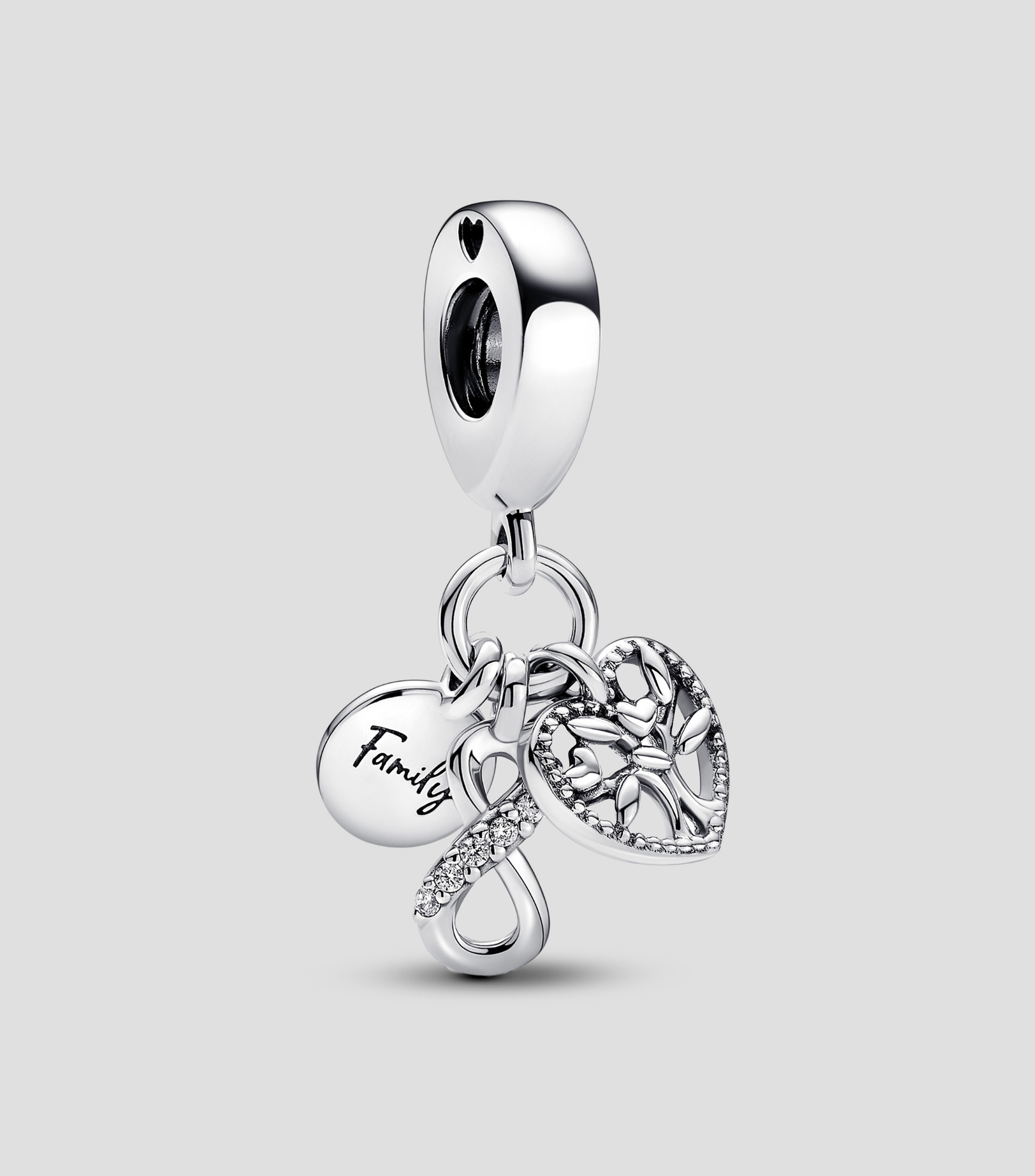 Charm colgante en plata .925 con circonitas Mujer