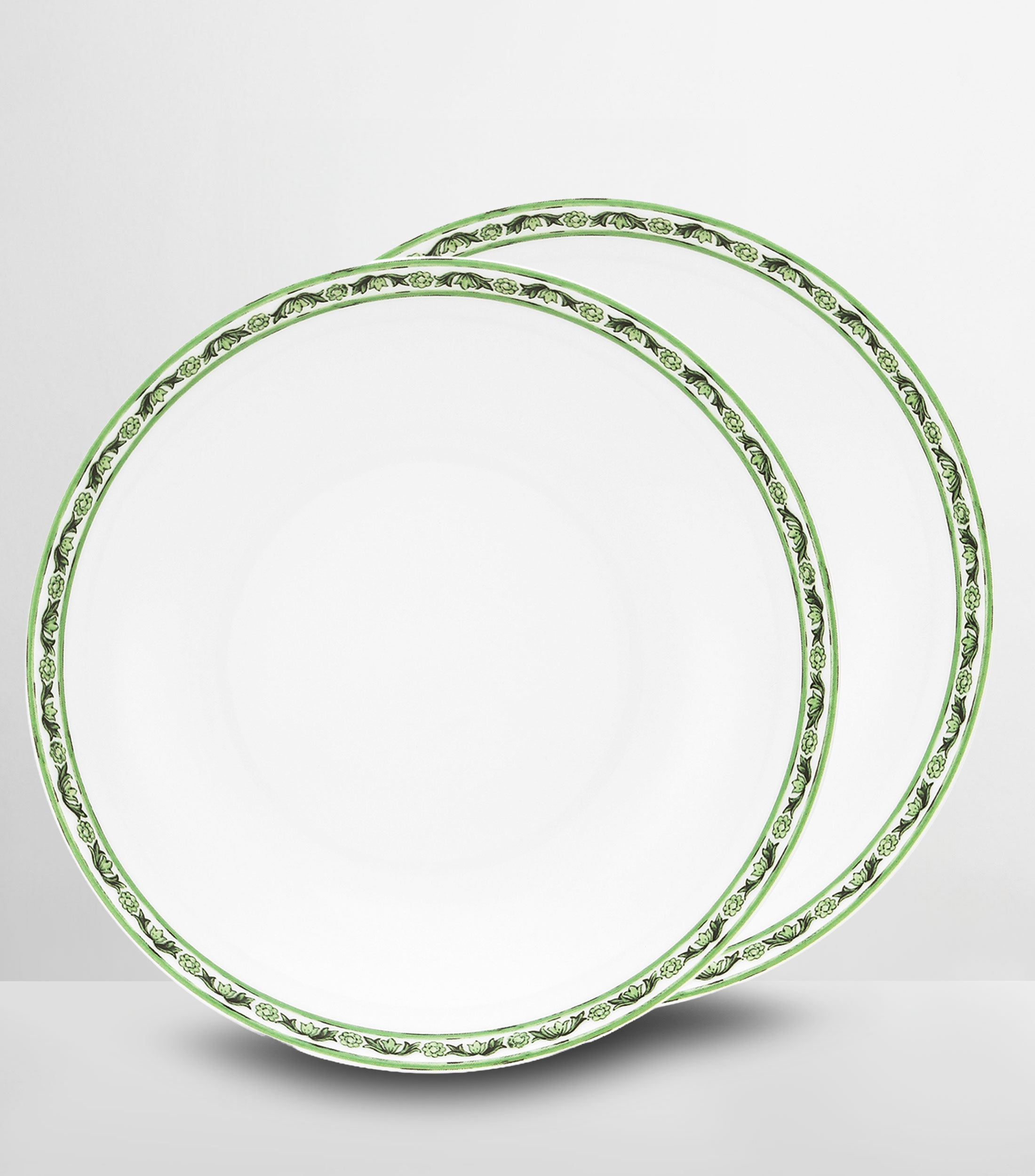 Set 2 platos para sopa Maiolica en porcelana estampado
