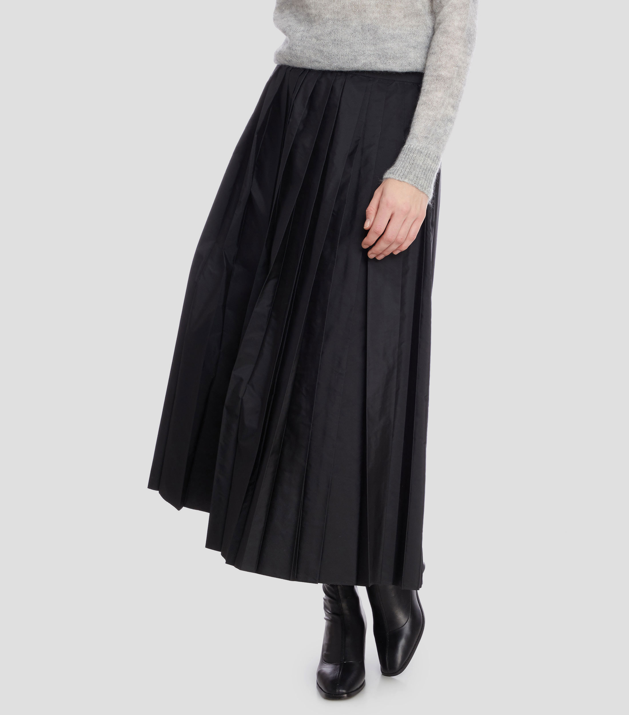 falda larga tableada