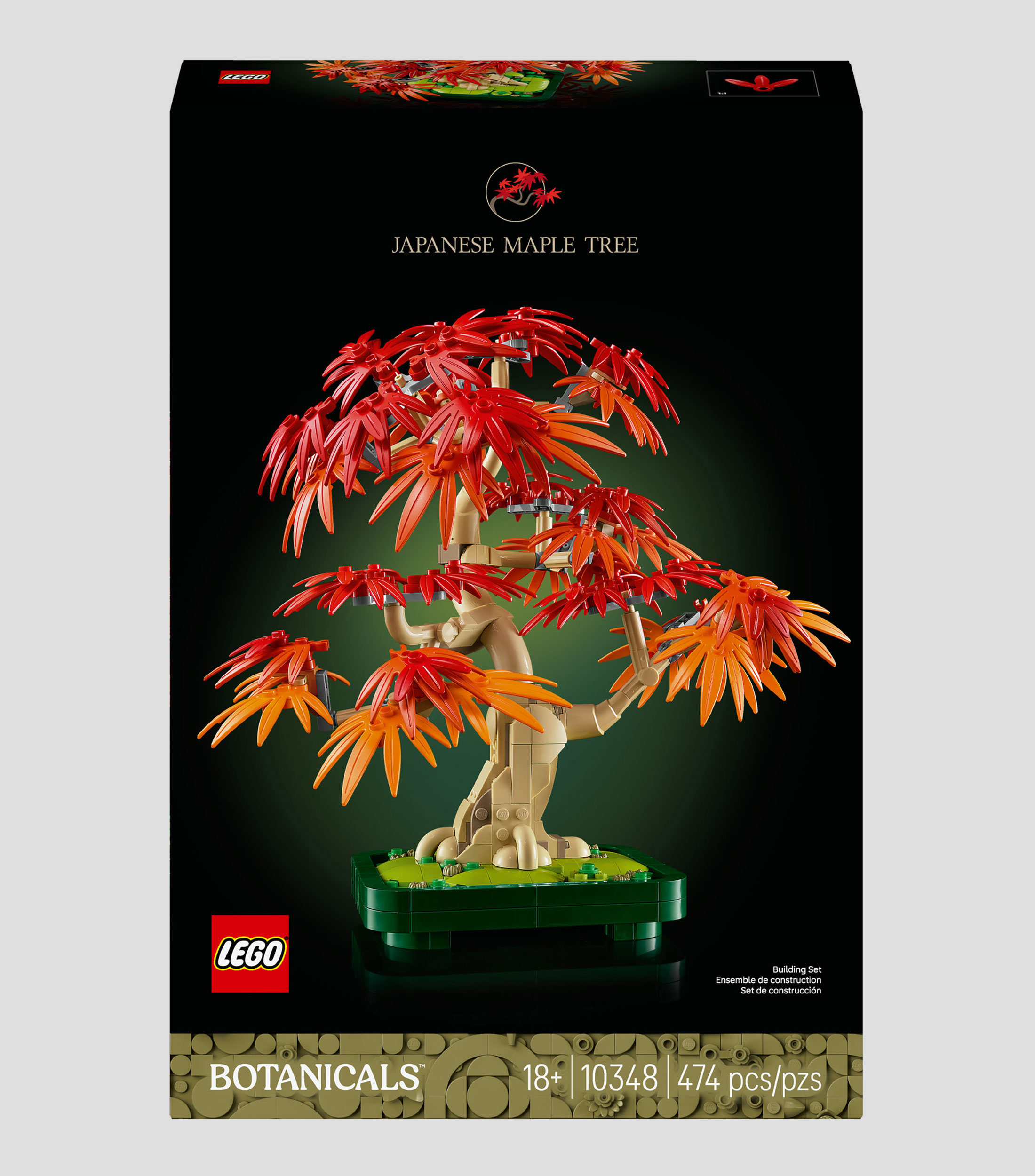 Lego Botanicals Bonsái de Arce Rojo Japonés Decoración 10348