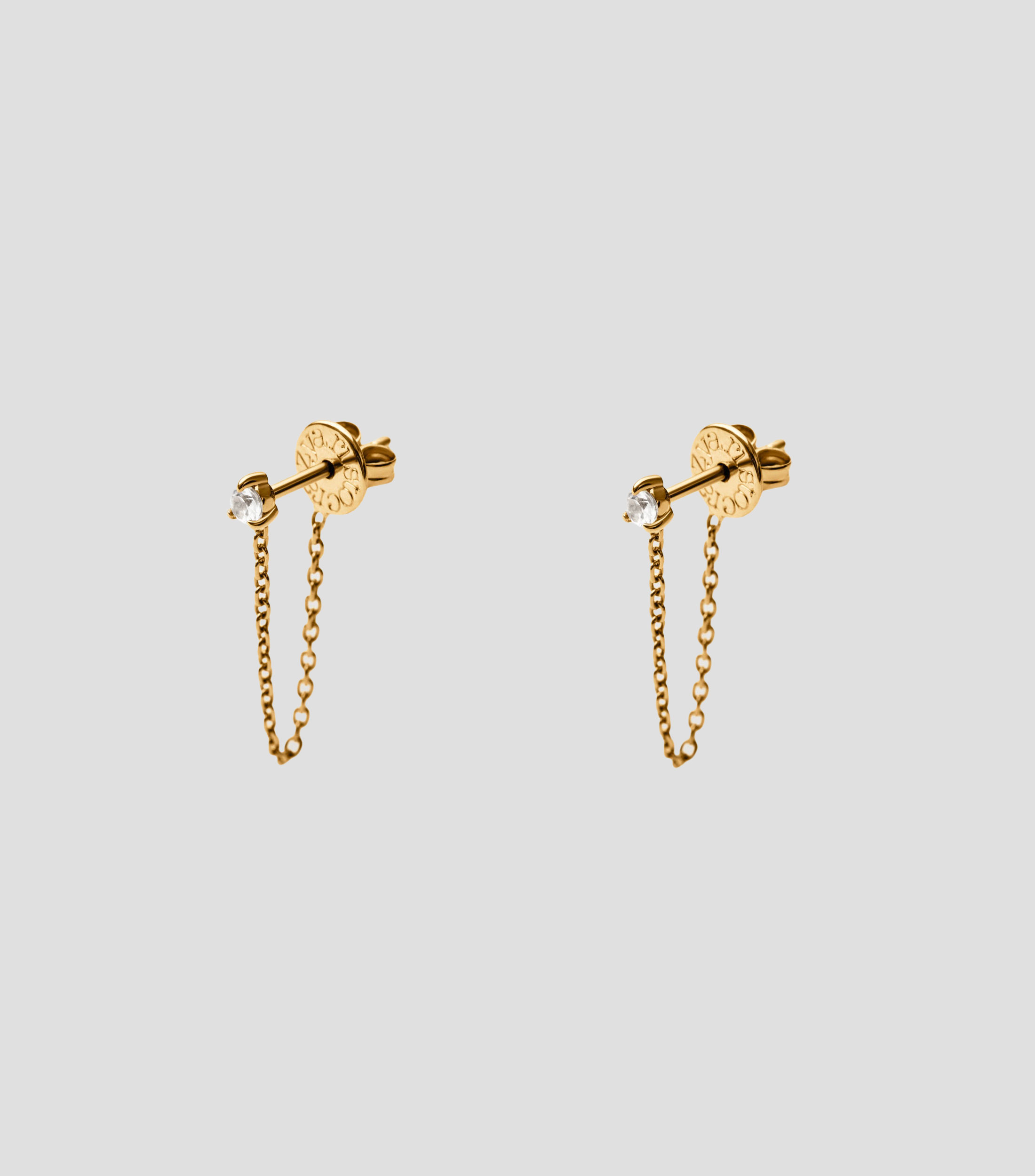 Pendientes en Plata con topacios Mujer