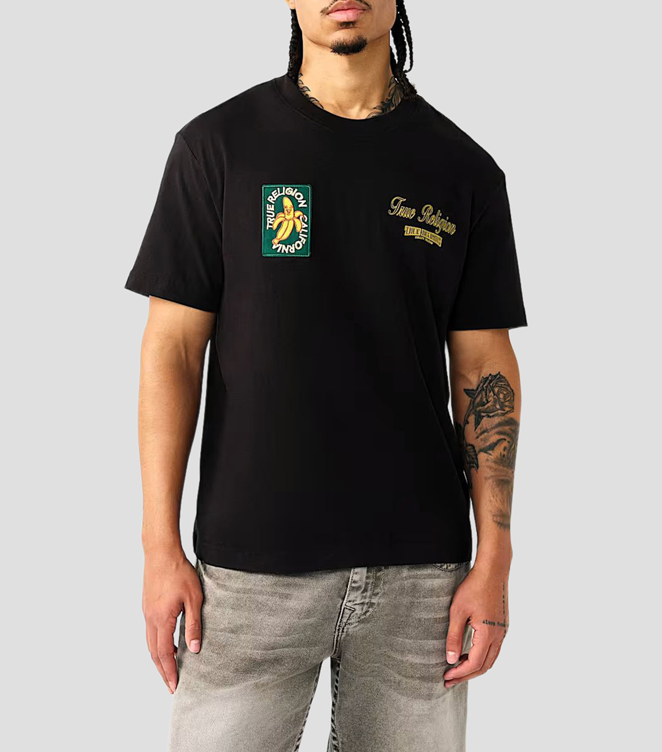 Playera cuello redondo manga corta estampado Hombre