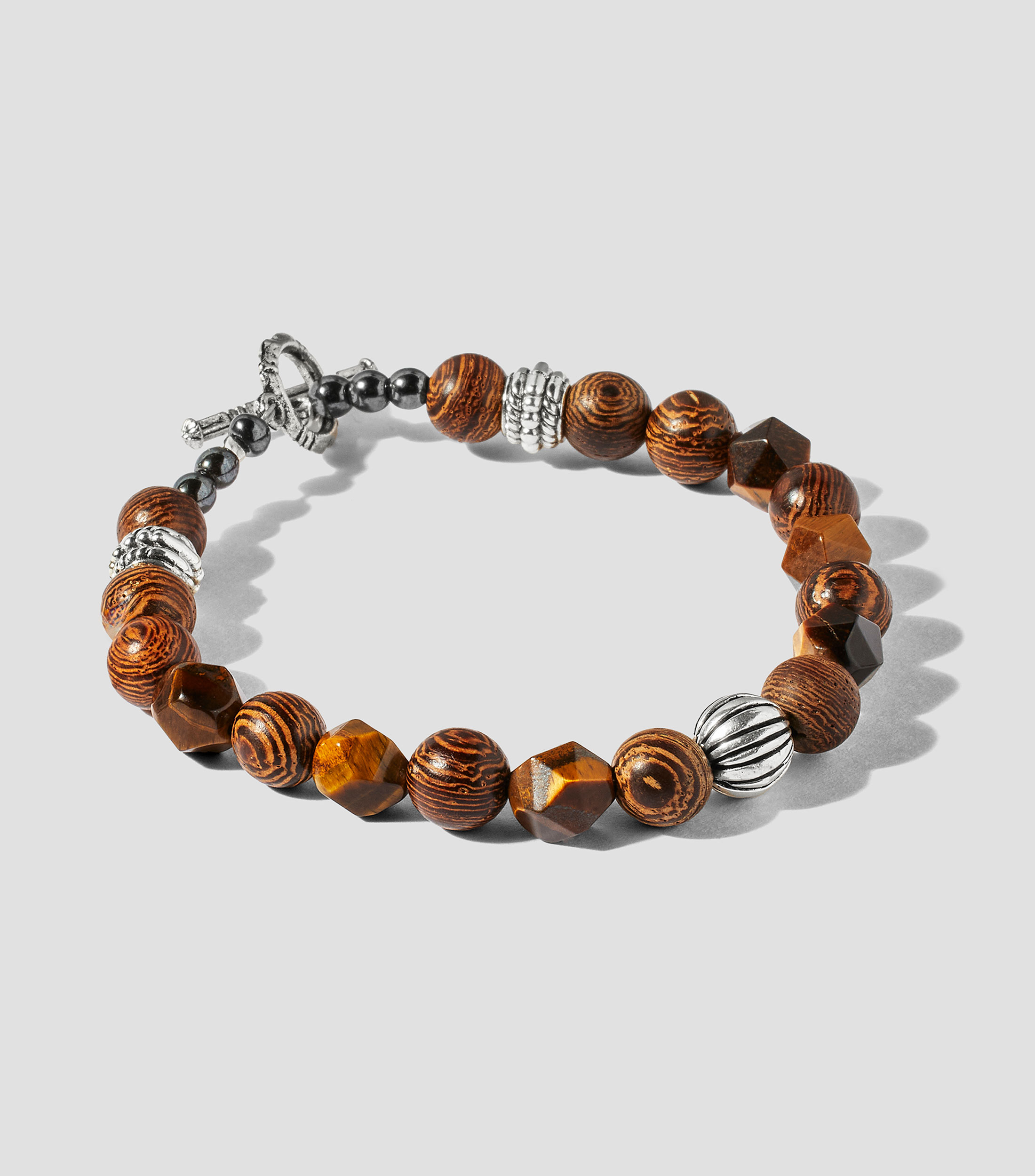 Pulsera en esfera de madera Hombre