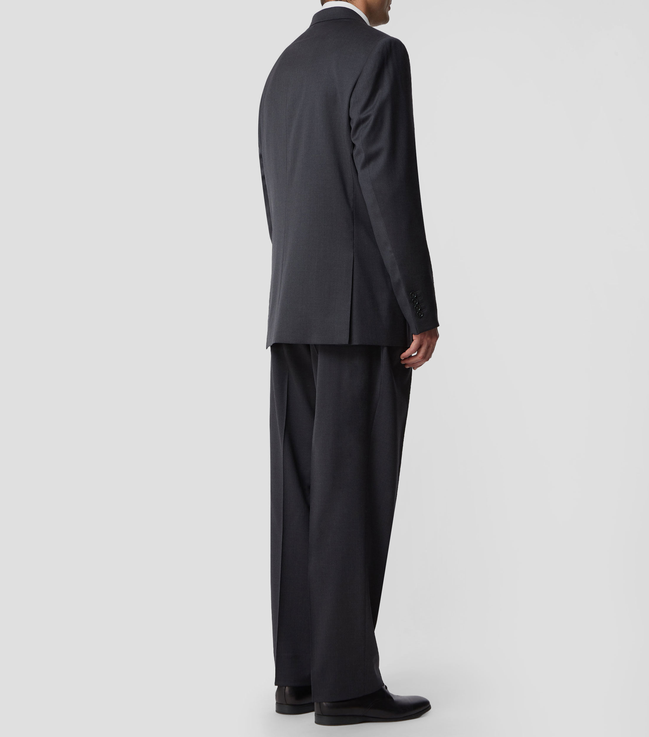Traje de lana corte regular fit liso Hombre