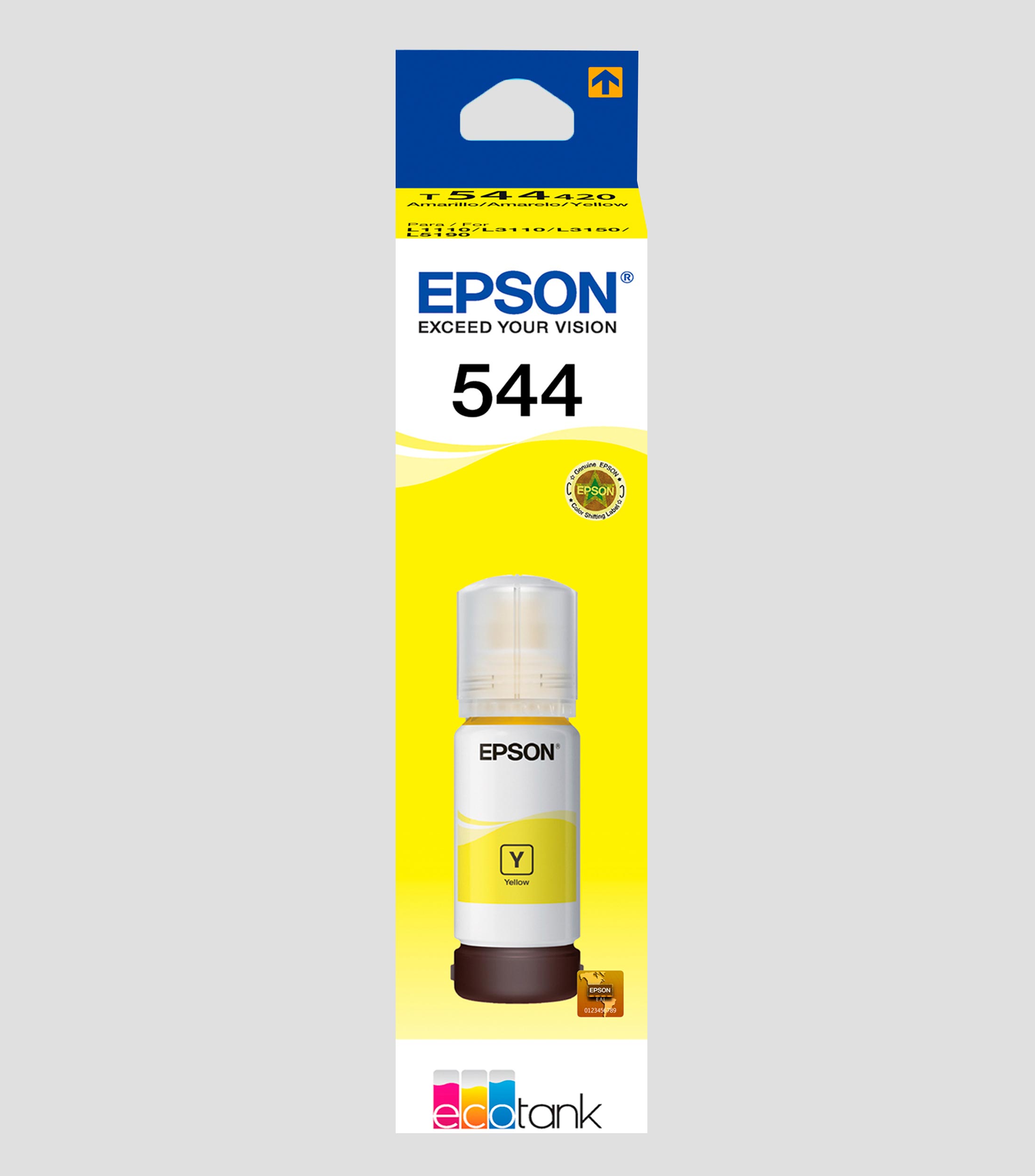 Botella de Tinta 544 Amarilla, 65 ml